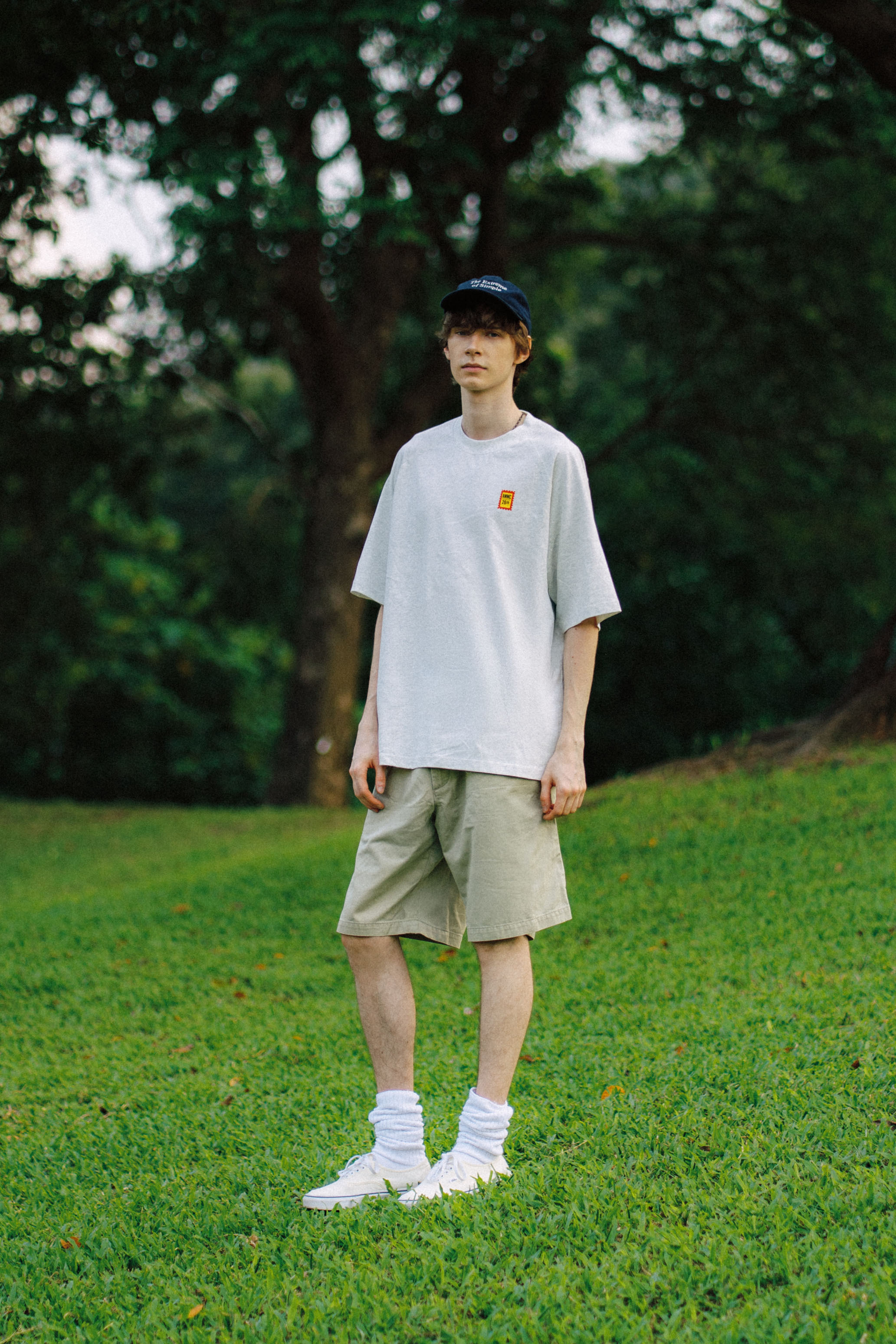 A MINIMAL CLUB LOGO TEE LIGHT GREY AM64TE06LG