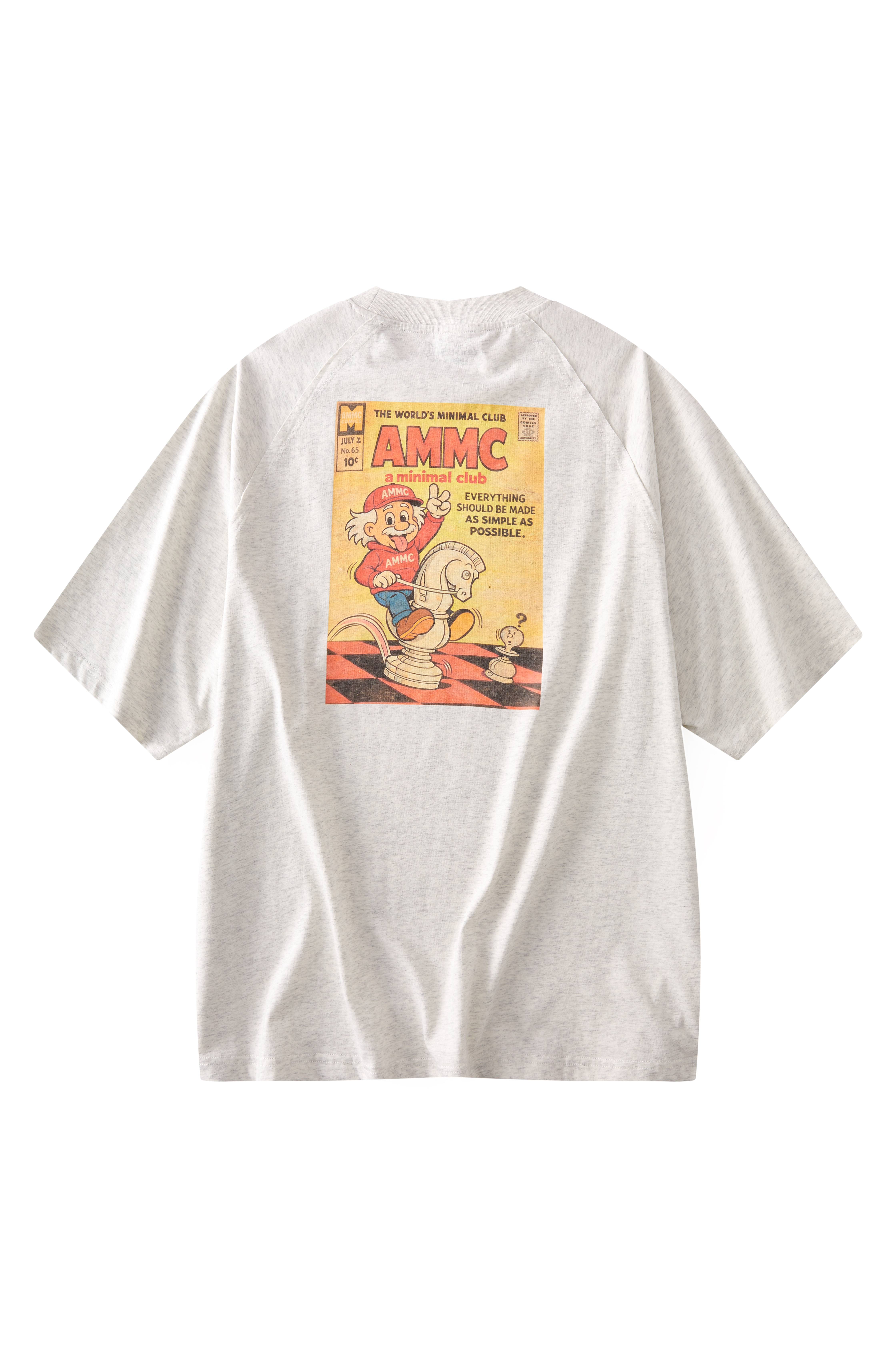 A MINIMAL CLUB LOGO TEE LIGHT GREY AM64TE06LG
