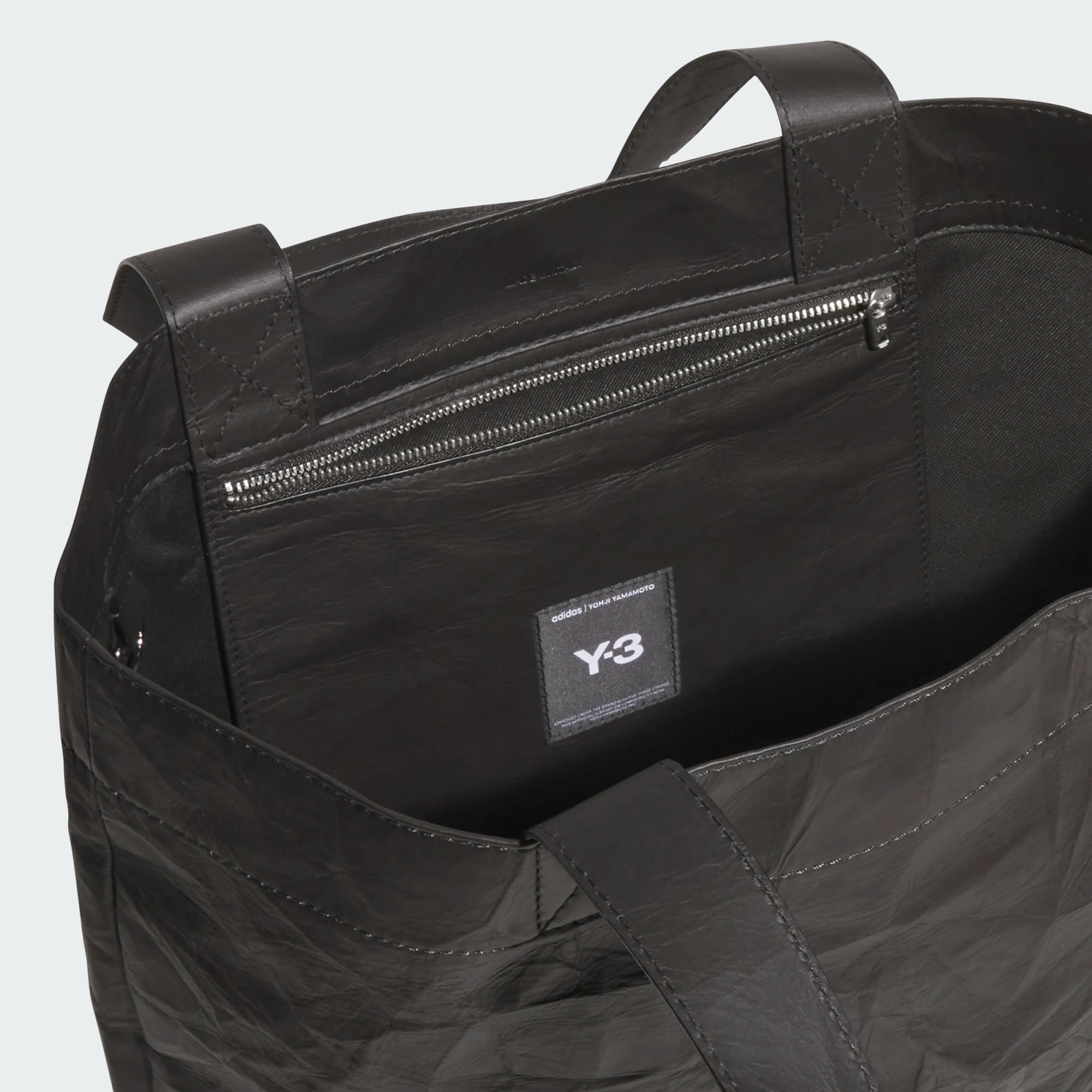 【 Y-3 TOTE 皮革托特包 - 黑 】