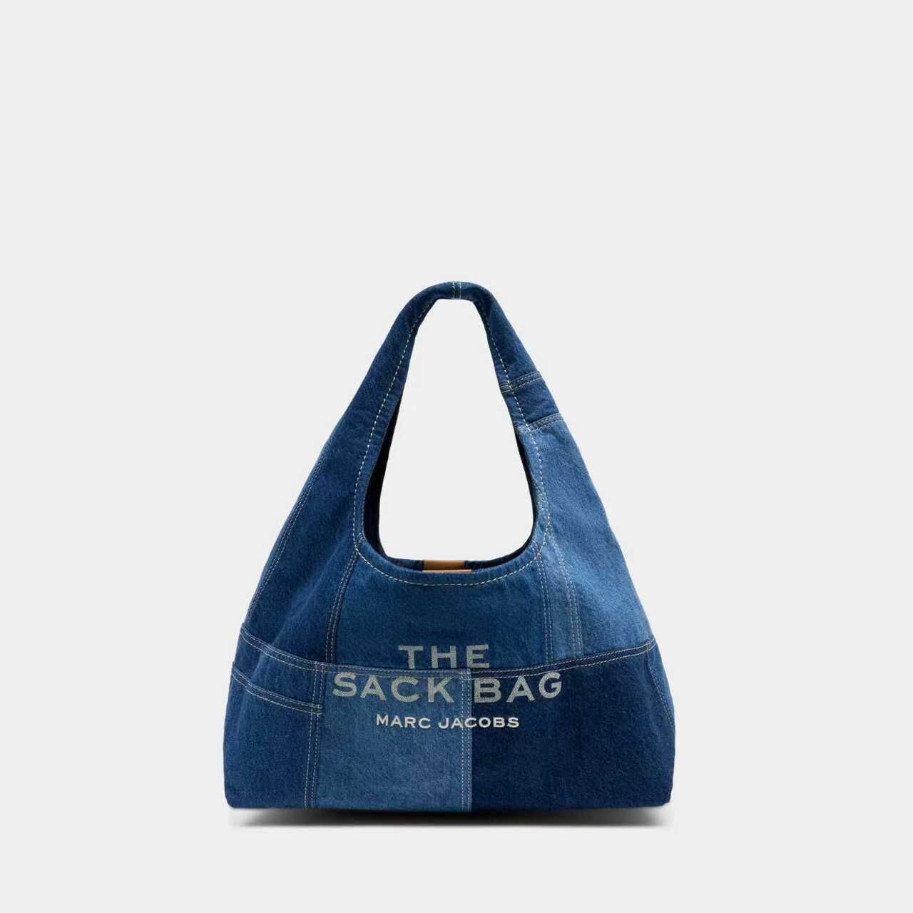 【預購】Marc Jacobs H050623 拼接牛仔布托特包