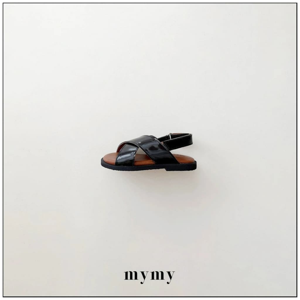 正韓夏Mysocks 黑色編織涼鞋