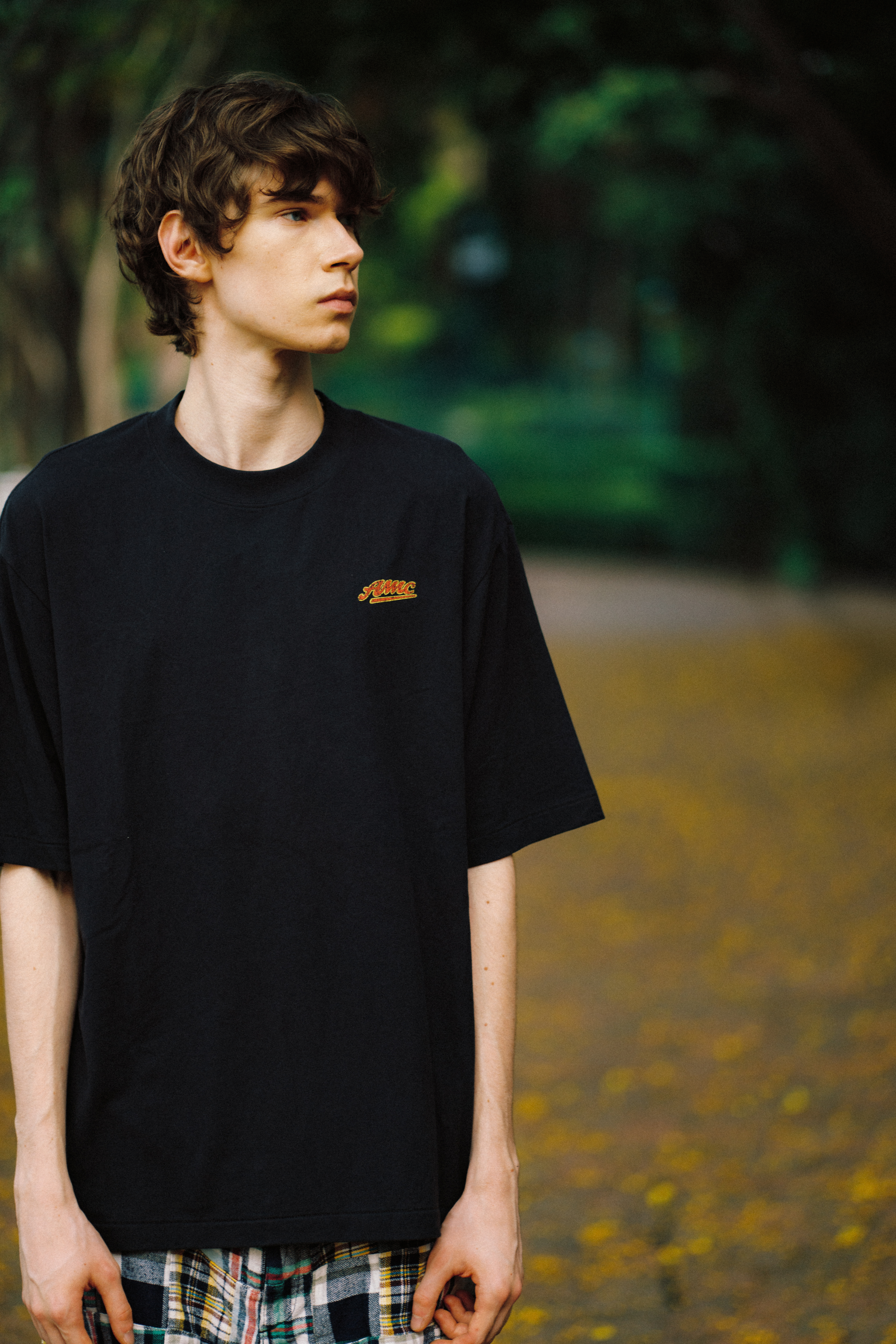 A MINIMAL CLUB LOGO TEE GREY  AM64TE08GY