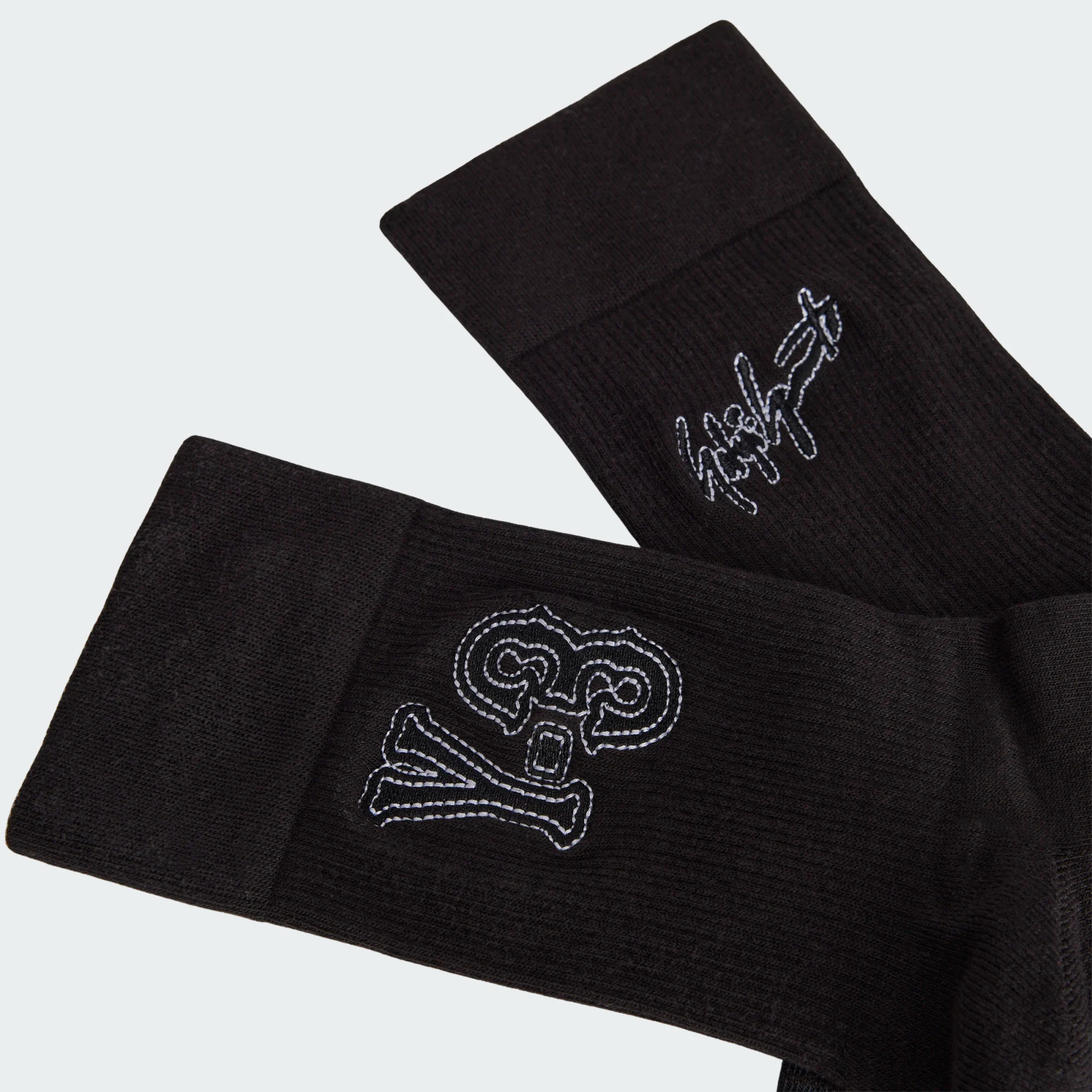【 Y-3 CREW SOCKS 限定長襪 - 黑 】