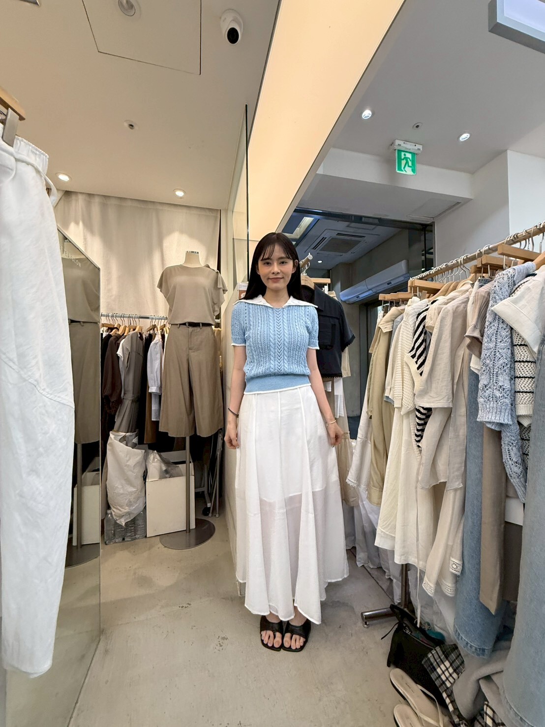 AW6232 溫柔淑女飄逸傘形半身裙