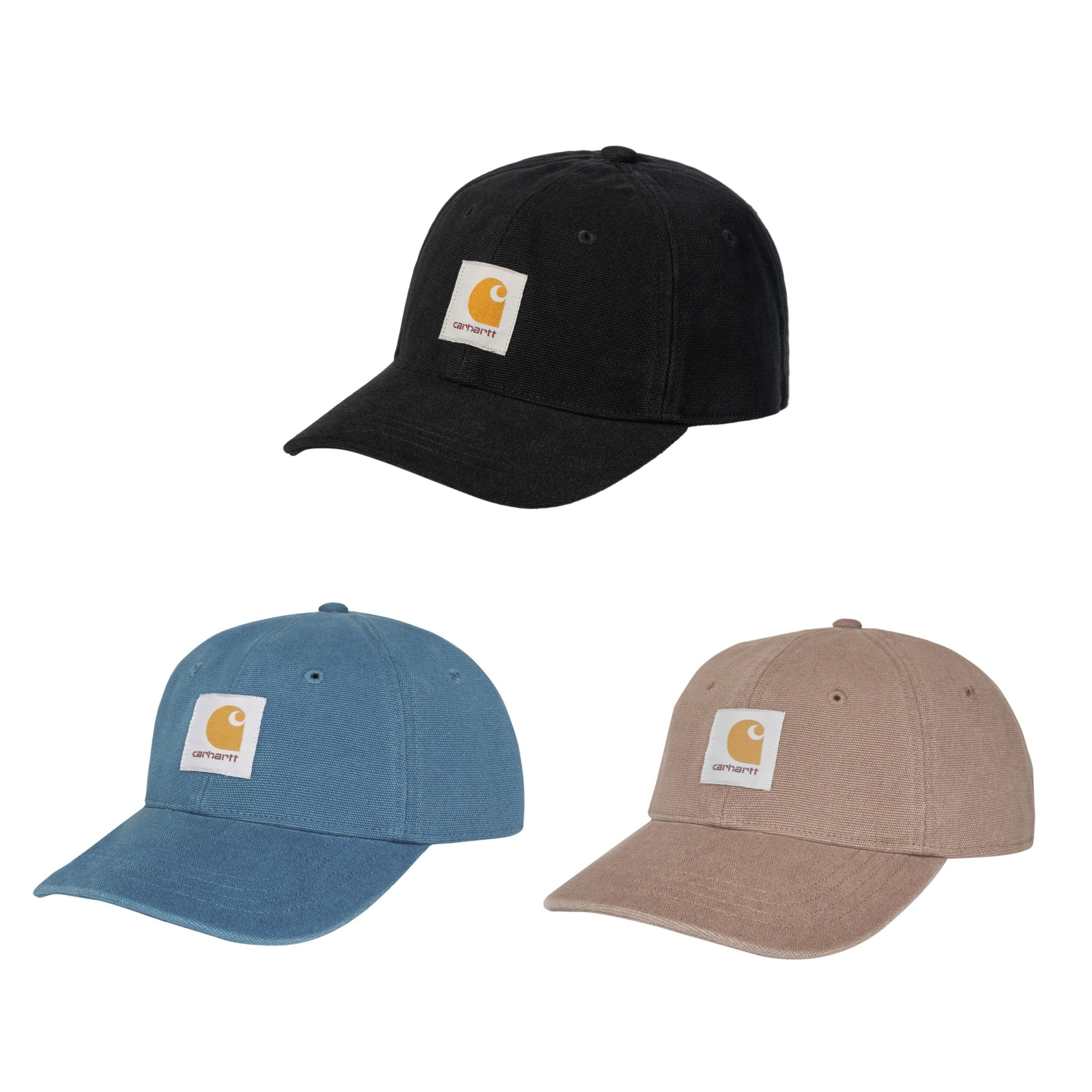 2026SS Carhartt WIP Canvas 6-Panel Cap LOGO 水洗 石洗 老帽 帽子 A211042