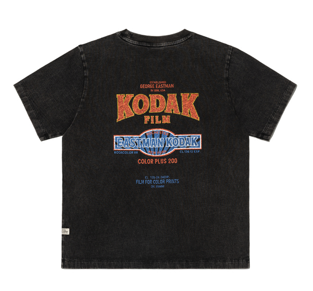 【現貨】Kodak 柯達 kodak 女款 水洗 運動俱樂部圖像 短tee K6222LRS11