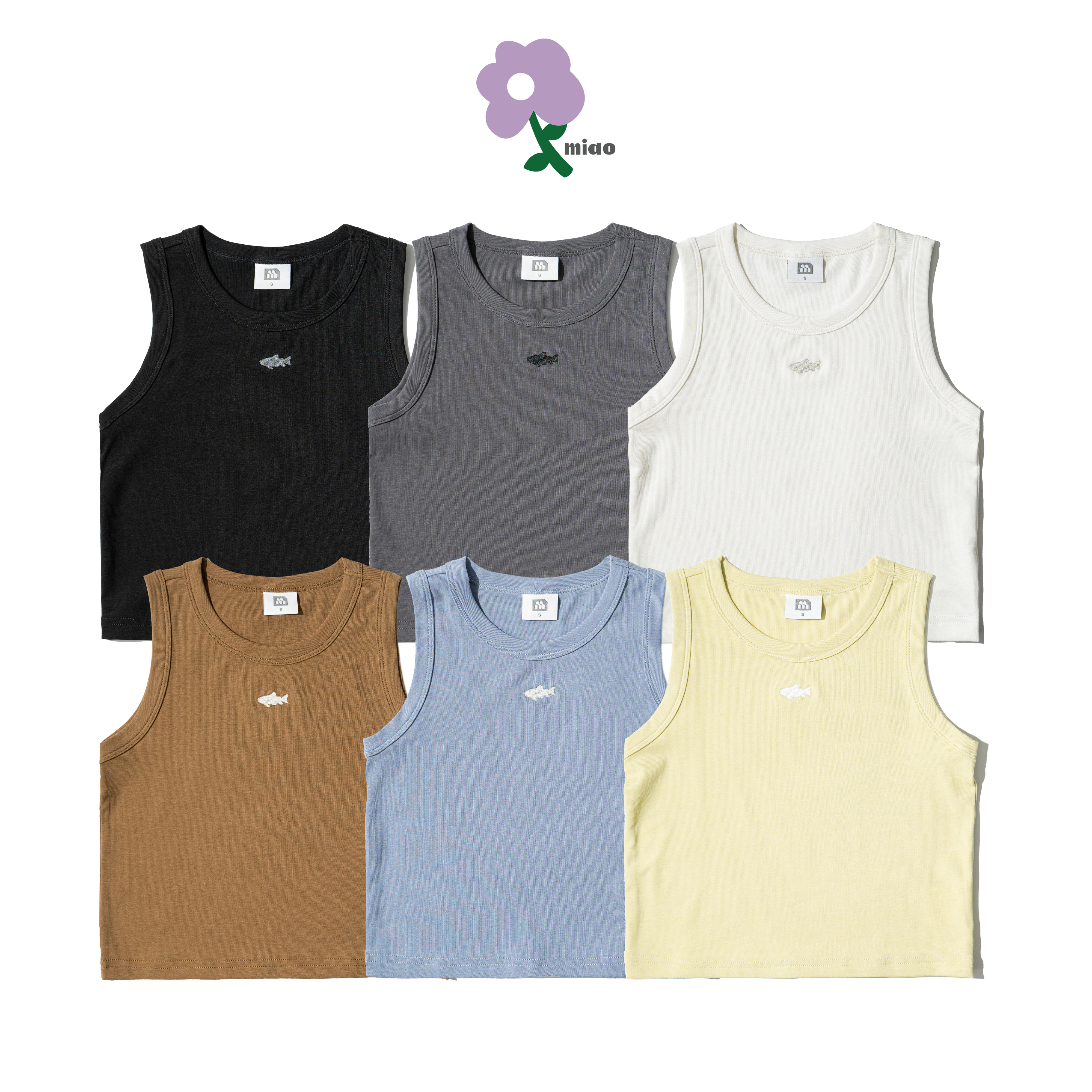 AGILITY MIAO Rib Tanks Top / Shadow 女裝 貼身 魚影背心 [M-V1S]