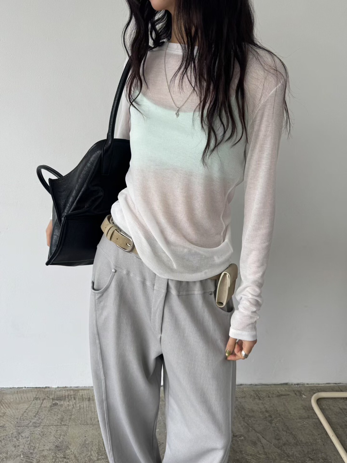 #AG64超短版涼感內搭BRA TOP(黑/白/薄荷)