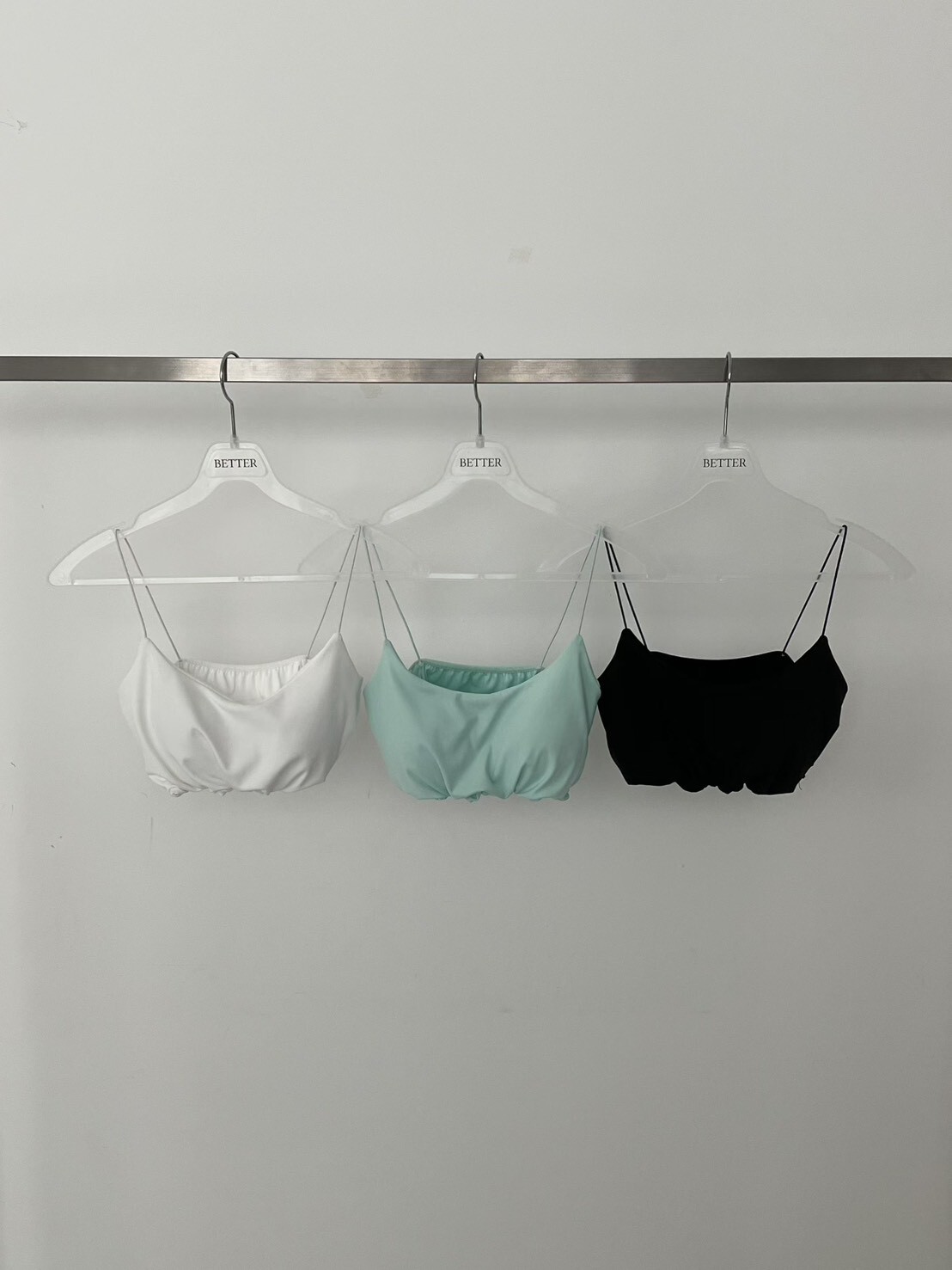 #AG64超短版涼感內搭BRA TOP(黑/白/薄荷)