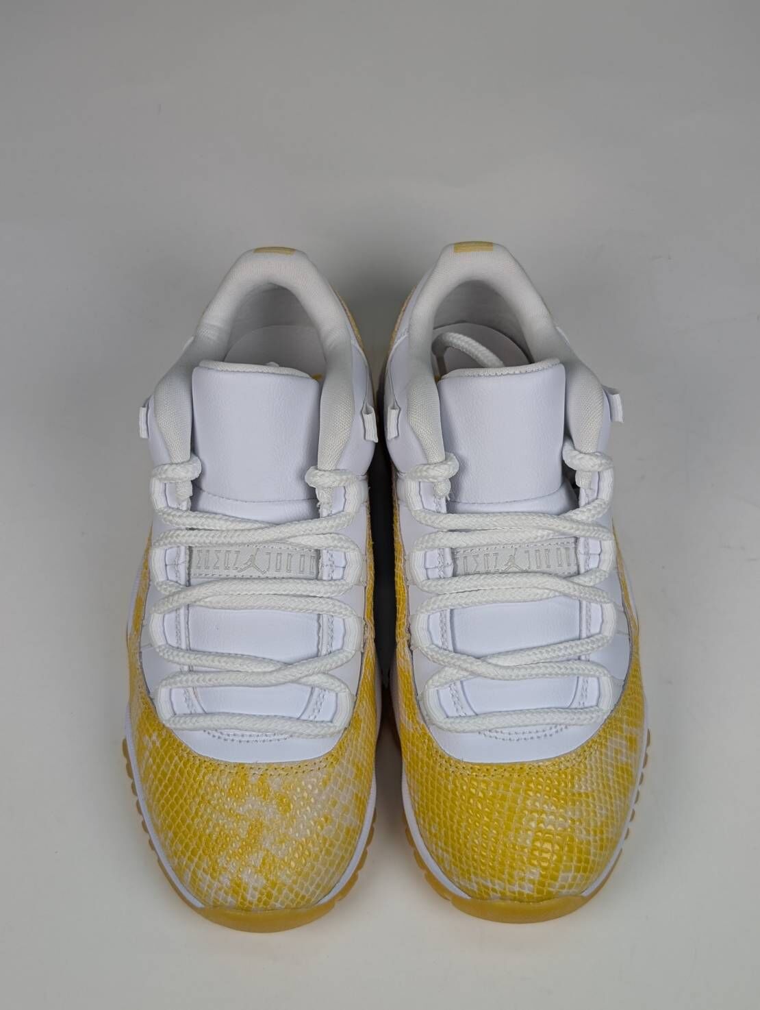 微瑕疵-左右腳鞋面色差 AH7860-107/7 Air Jordan 11 Low W "Yellow Snakeskin" 黃金蟒 蛇皮 女鞋 男女段