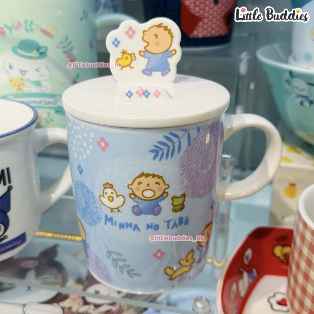 港版Sanrio/ Snoopy/ 角落生物/ 小忌廉/ 芝麻街 陶瓷杯連多用途蓋