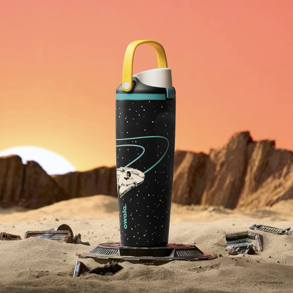 Owala x Star Wars FreeSip Sway 30oz 星際大戰 聯名款 保冷杯 水壺 尤達寶寶 黑武士 夜光宇宙飛船