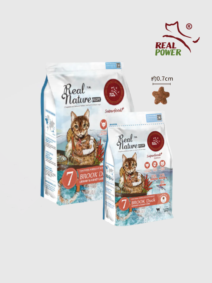【瑞威RealPower】貓糧7號 河畔雞鴨｜泌尿腎臟配方 (小顆粒)