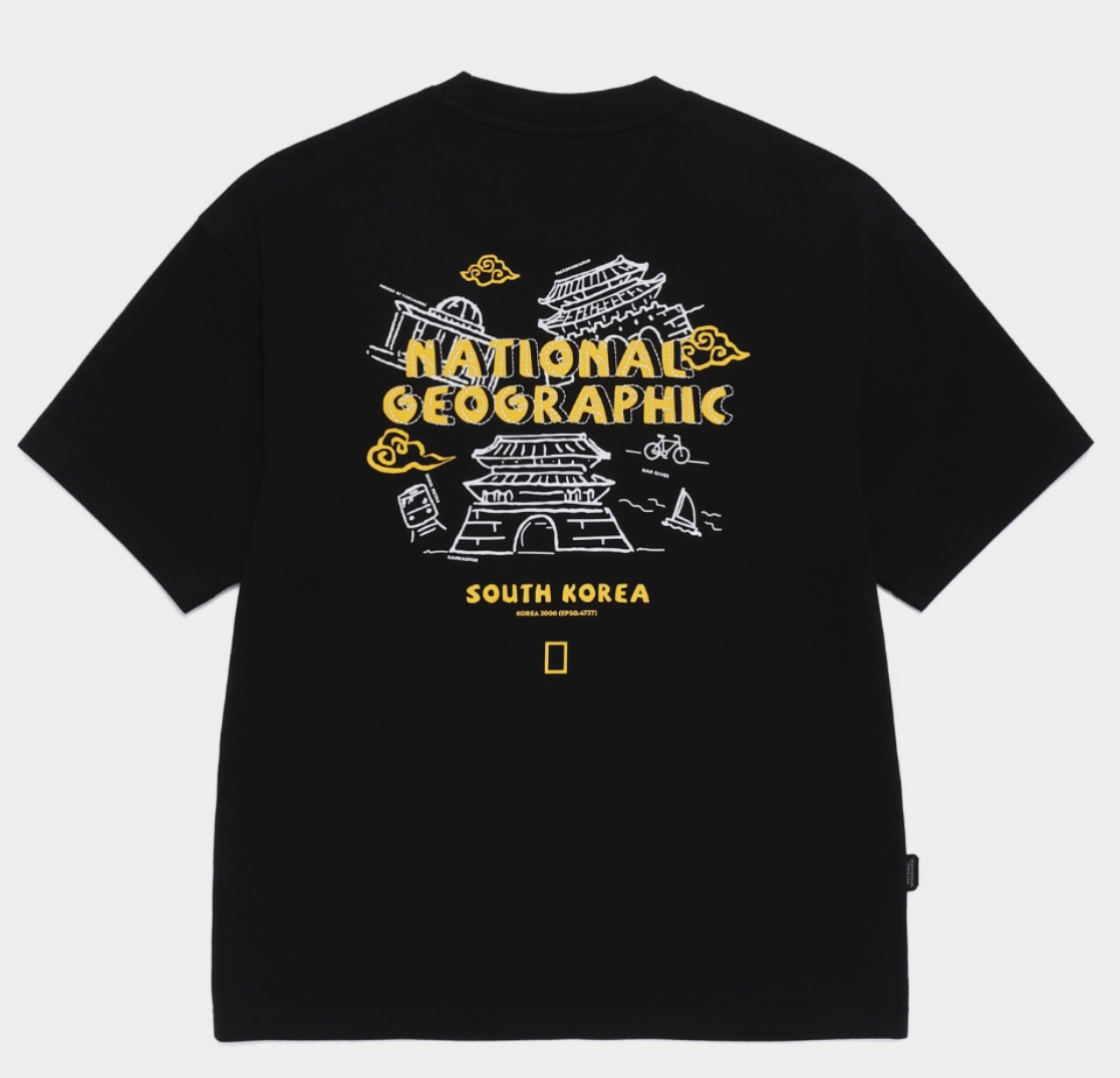 【現貨】NATIONAL GEOGRAPHIC 國家地理 胸前縫線logo 世界巡迴圖像 短tee N262UTS624
