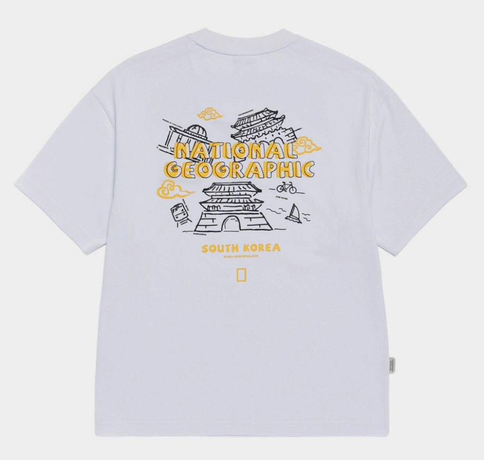 【現貨】NATIONAL GEOGRAPHIC 國家地理 胸前縫線logo 世界巡迴圖像 短tee N262UTS624