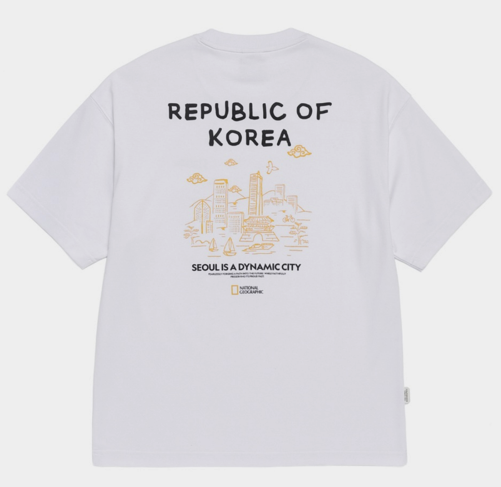 【現貨】NATIONAL GEOGRAPHIC 國家地理 首爾膠印 圖像 短tee N262UTS622