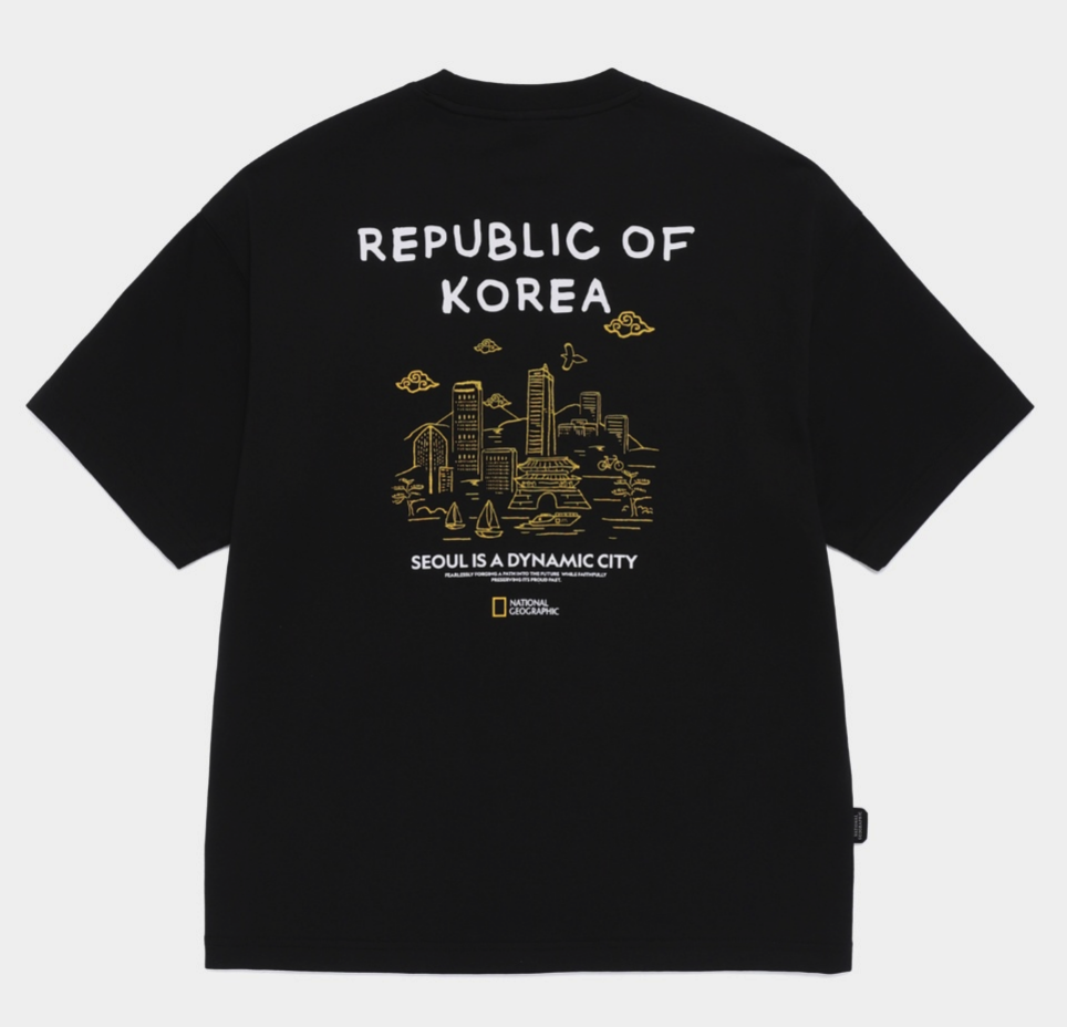 【現貨】NATIONAL GEOGRAPHIC 國家地理 首爾膠印 圖像 短tee N262UTS622