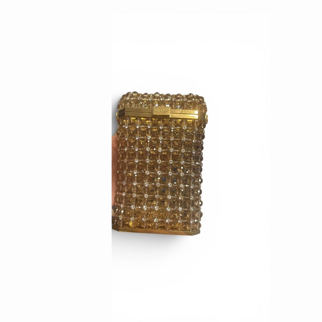 1PO0506-816 [PALERA MILANO] Jean's Selection - Phone Holder Champagne White Multicolor Gold Hardware 100cm #ACPHHO-C10DBA (EU)
