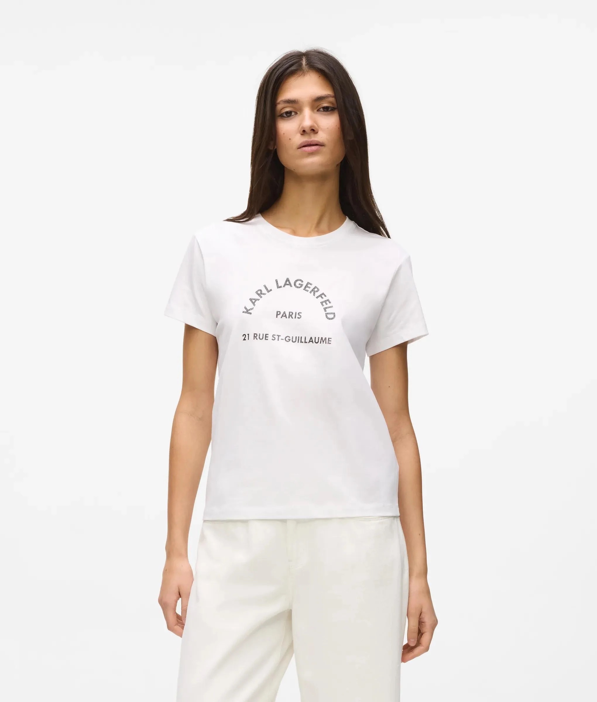KARL LAGERFELD  字母短袖（白）