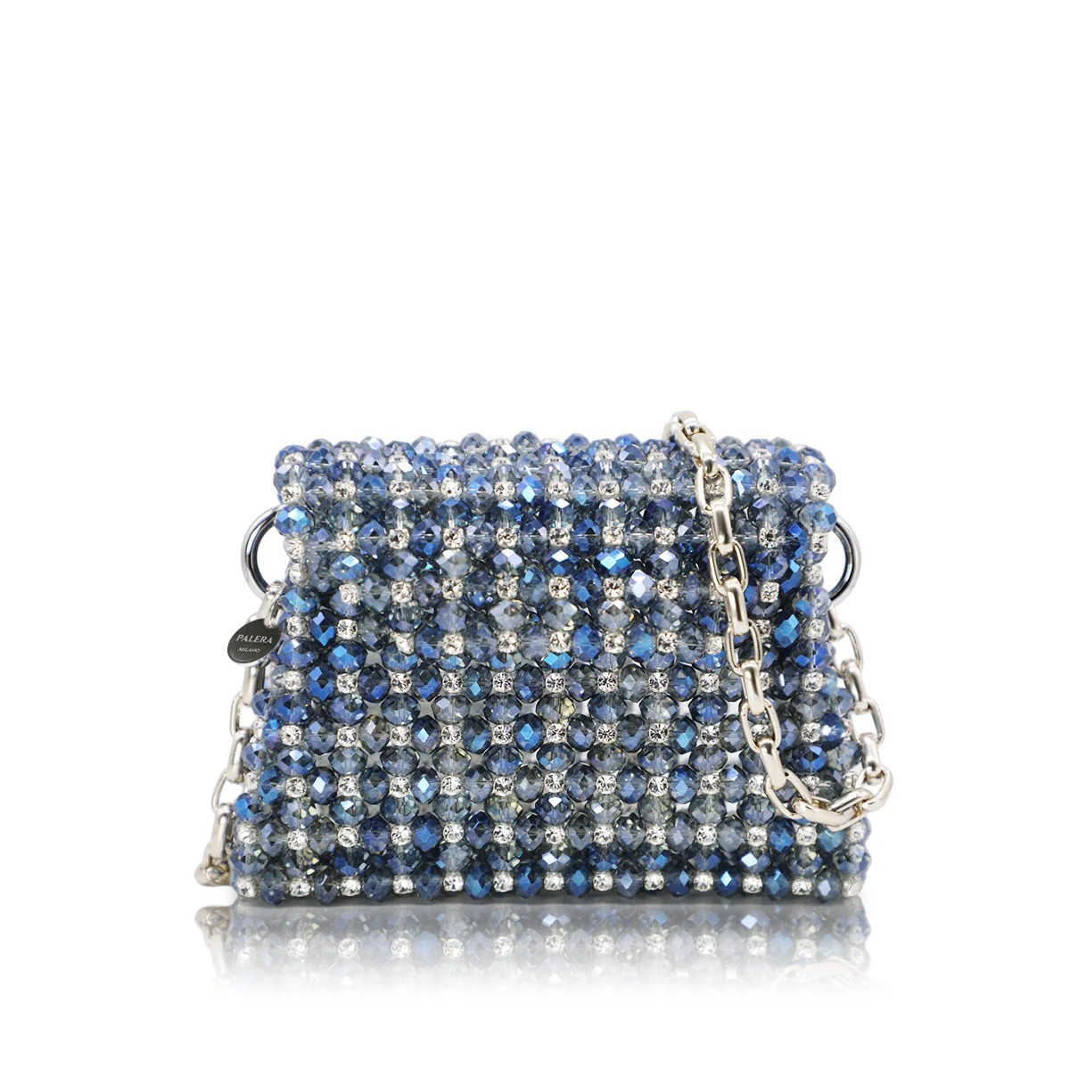 1PO0506-818 [PALERA MILANO] Jean's Selection - Diamond Mini Roma Sparkle Blue Gold Hardware 100cm #BGDMRO-CD10X8 (EU)