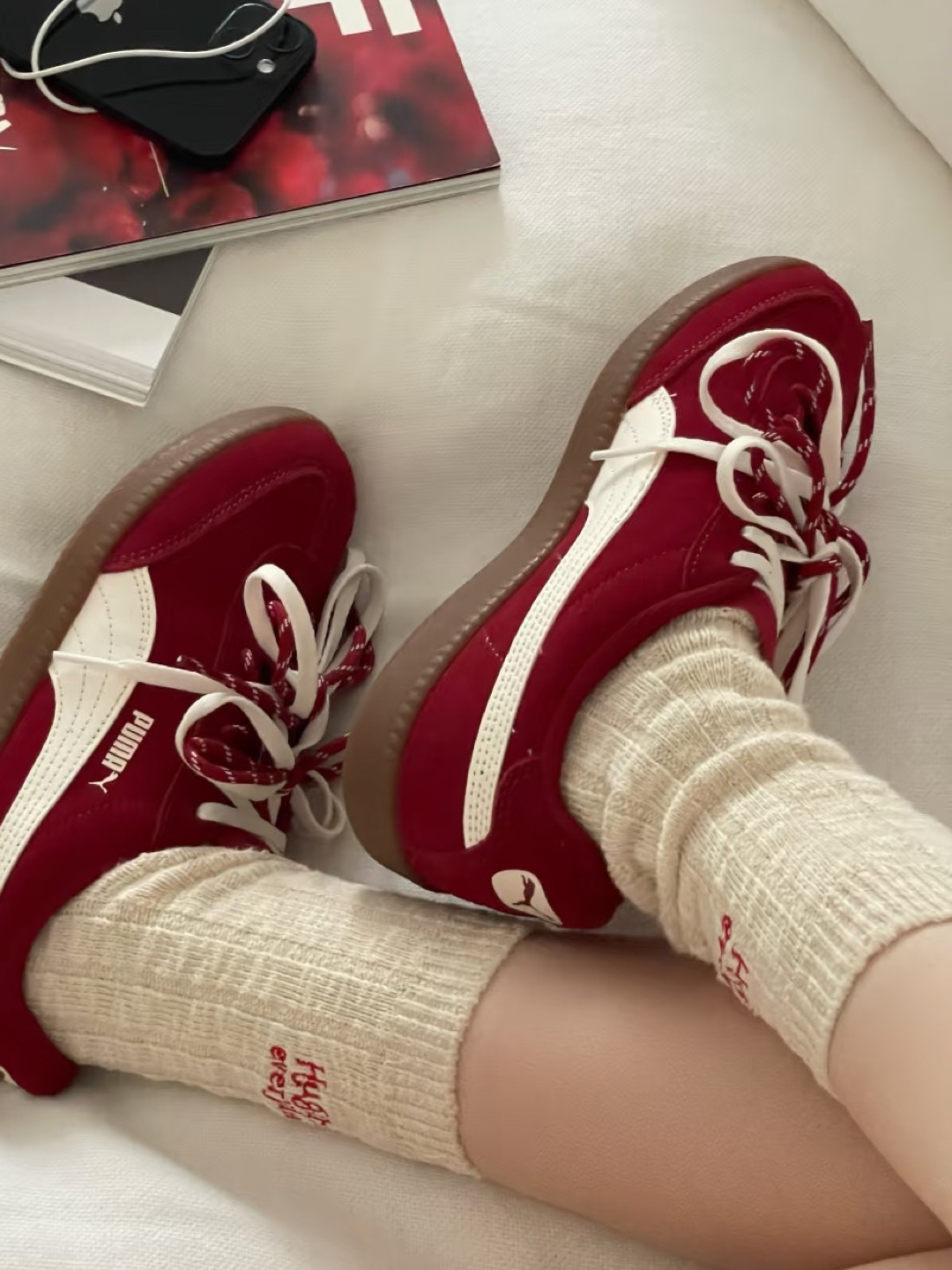 代購-Puma 9-T suede 復古底 麂皮 德訓鞋 復古紅
