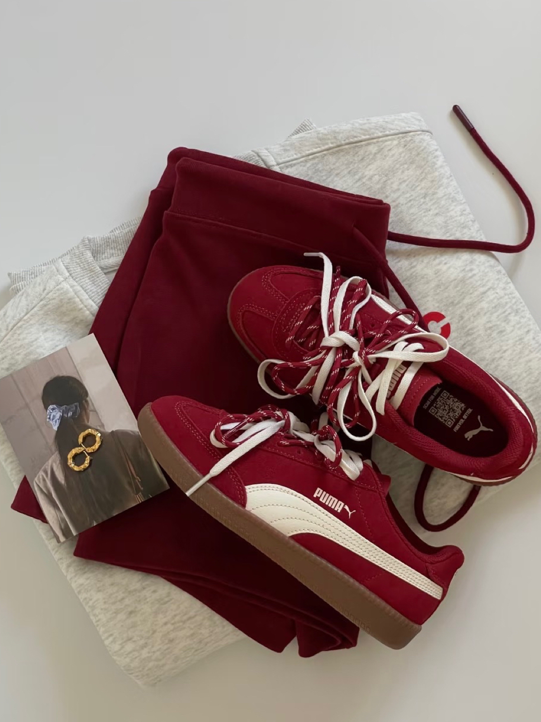 代購-Puma 9-T suede 復古底 麂皮 德訓鞋 復古紅