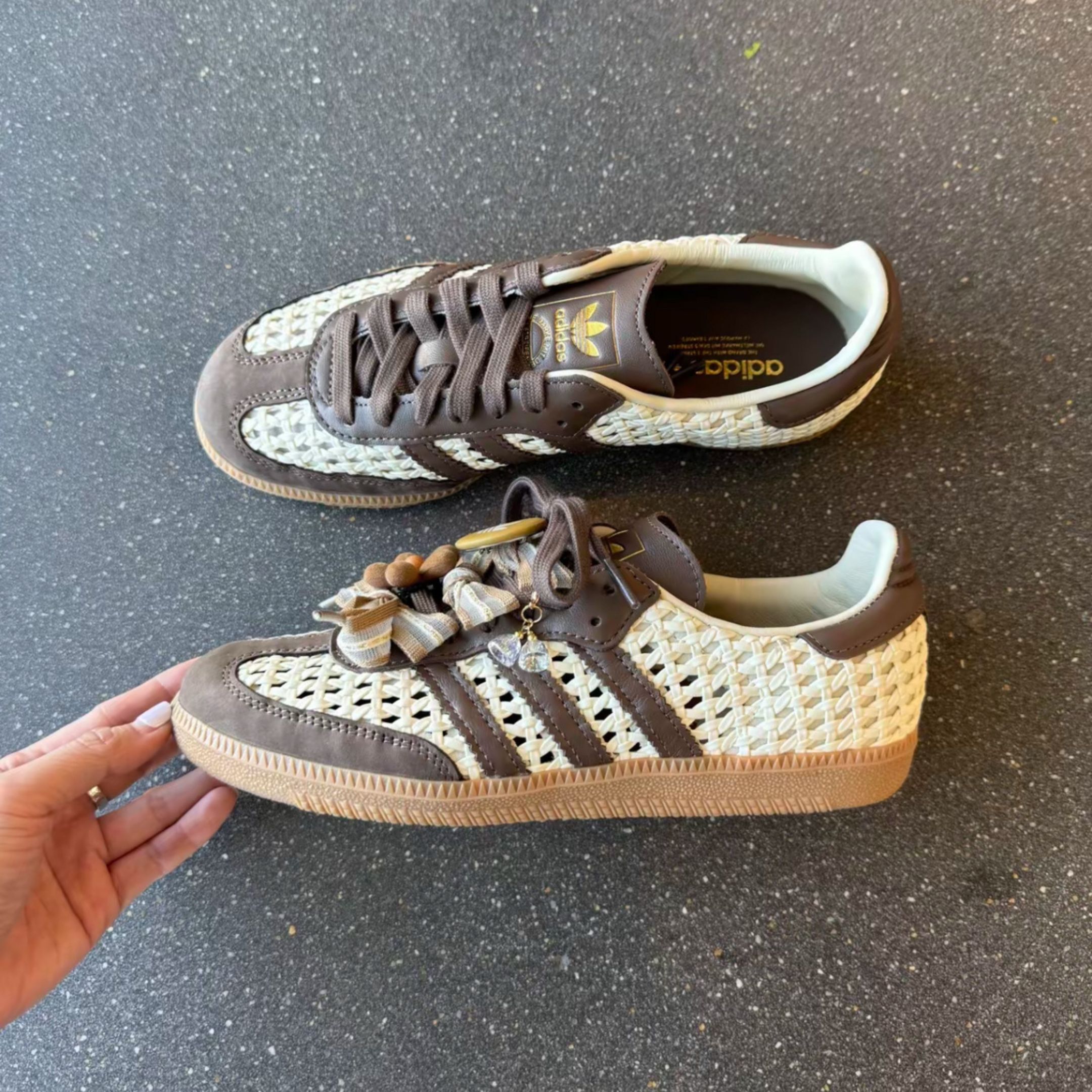 NICEDAY 代購 Adidas Samba 德訓鞋 洞洞 棕色 IH9373