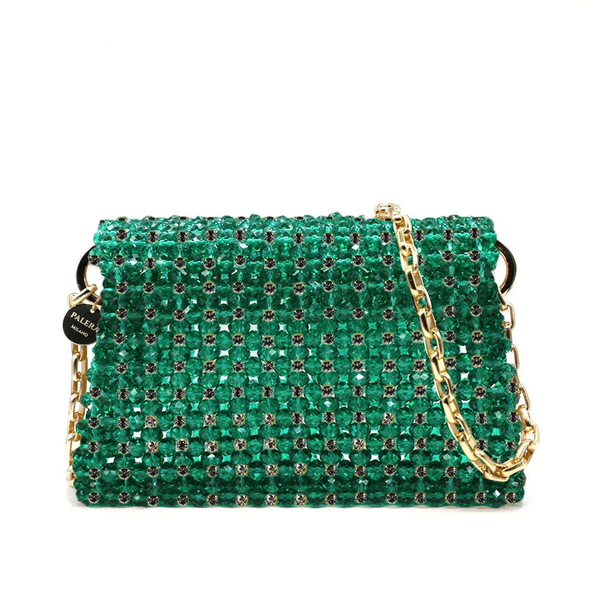 1PO0506-821 [PALERA MILANO] Jean's Selection - Diamond Maxi Roma Green Gold Hardware 100cm #BGDMXR-CD10X8 (EU)