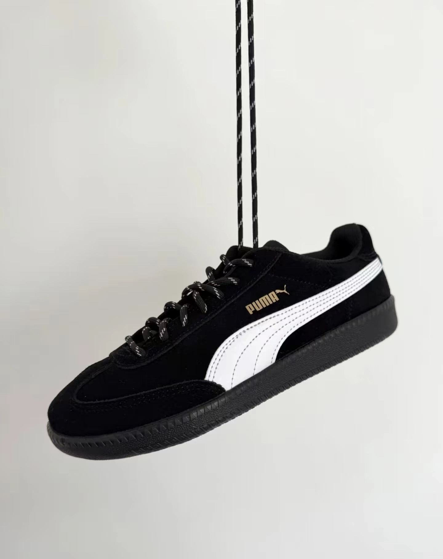 代購-Puma 9-T suede 復古底 麂皮 德訓鞋 黑白 406756-05