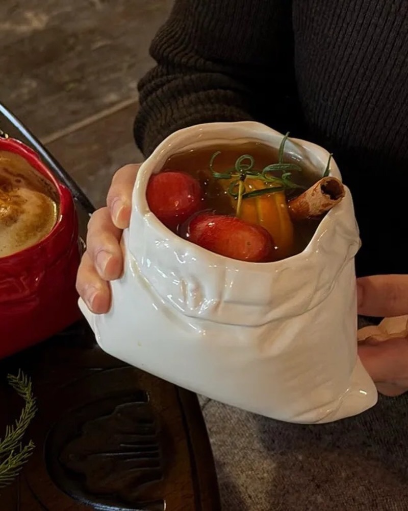 (喝，也要喝的可愛) 布袋造型質感馬克杯☕
