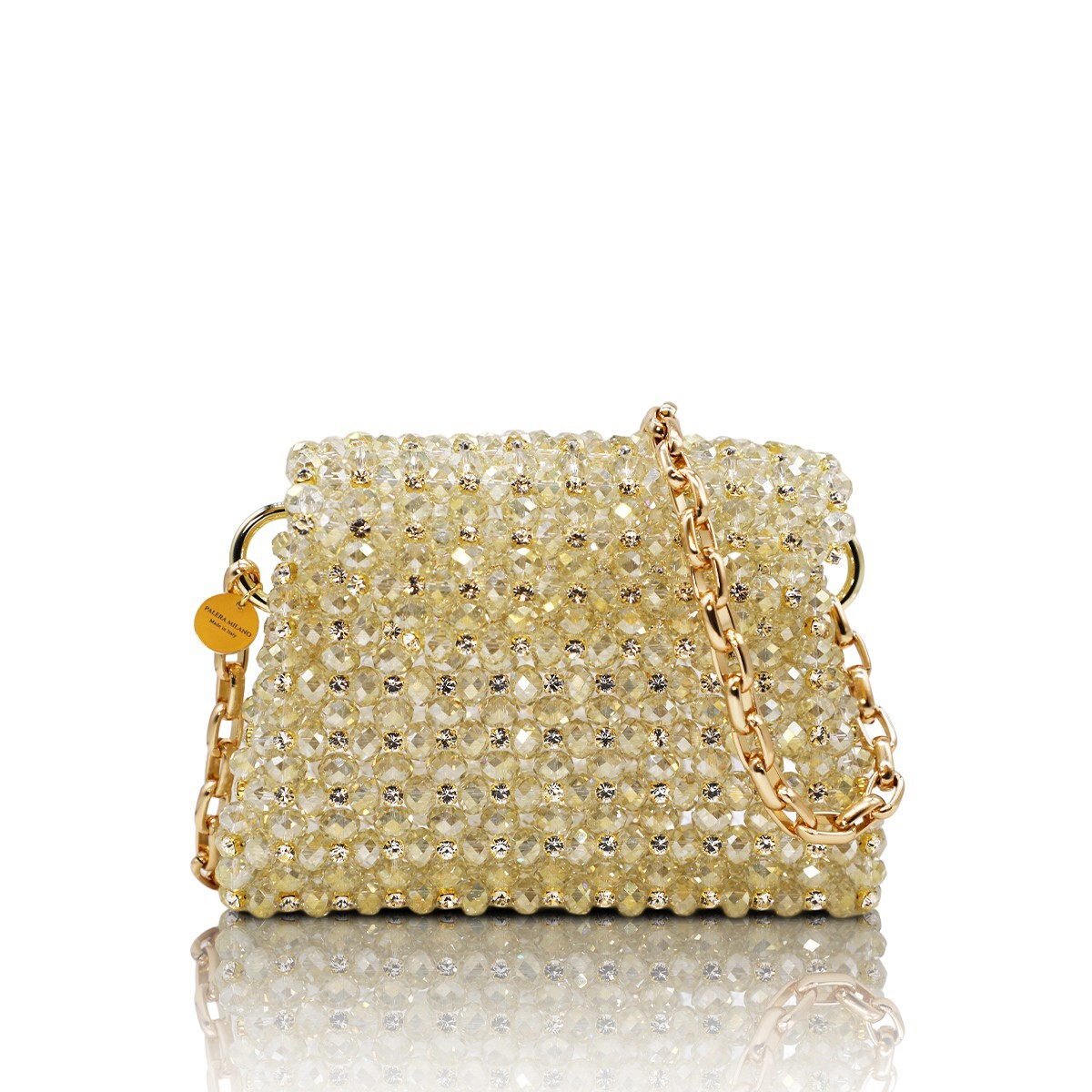 1PO0506-833 [PALERA MILANO] Jean's Selection - Diamond Mini Roma Gamboge Gold Hardware 100cm #BGDMRO-CD10X8 (EU)