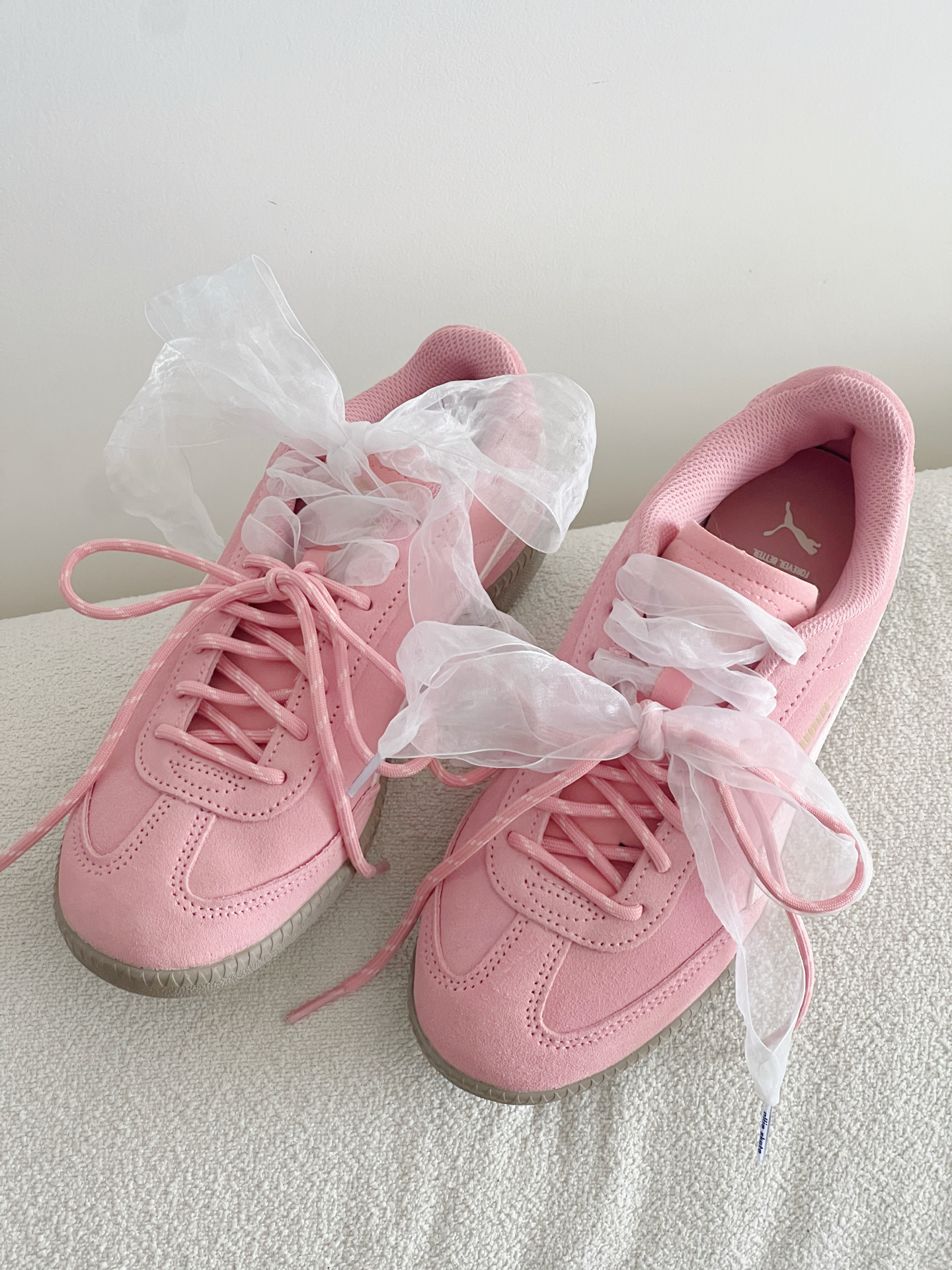 代購-<高級感>Puma 9-T suede 復古底 麂皮 德訓鞋 粉嫩嫩 406756-02