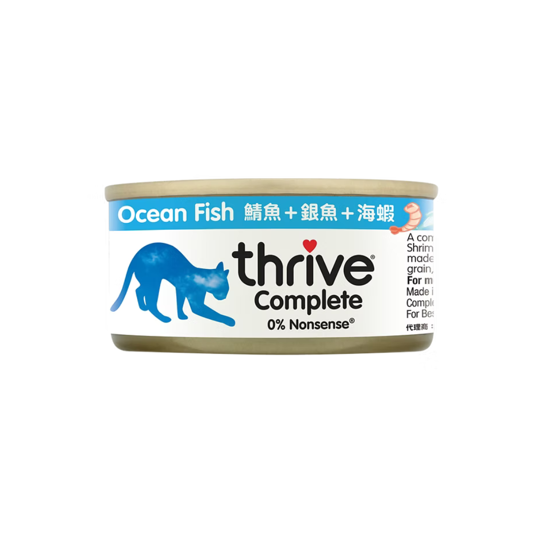 Thrive 脆樂芙貓主食罐頭 | 三鮮 (鯖魚+銀魚+海蝦) | 75g