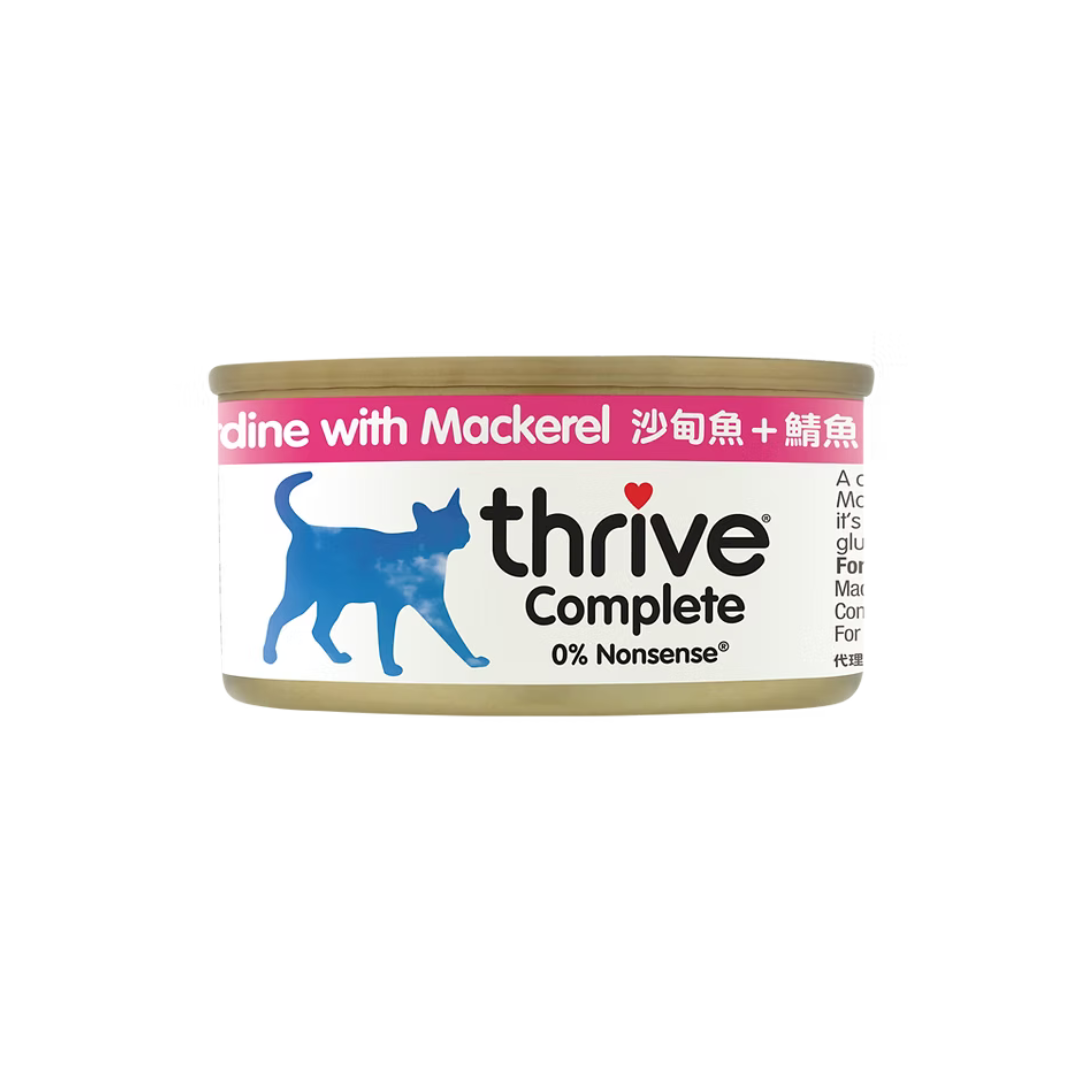Thrive 脆樂芙貓主食罐頭 | 沙甸魚+鯖魚 | 75g