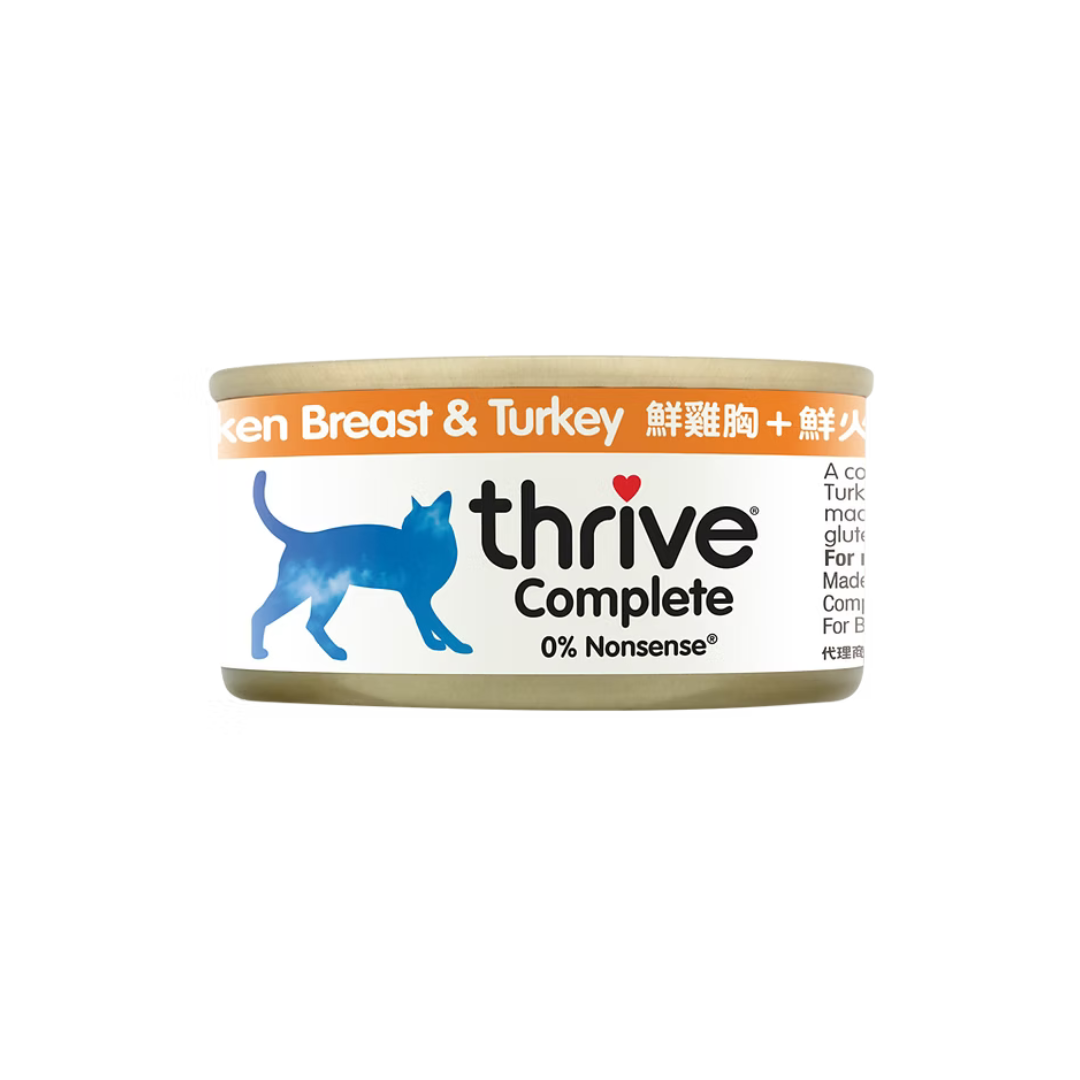 Thrive 脆樂芙貓主食罐頭 | 鮮雞胸+火雞 | 75g