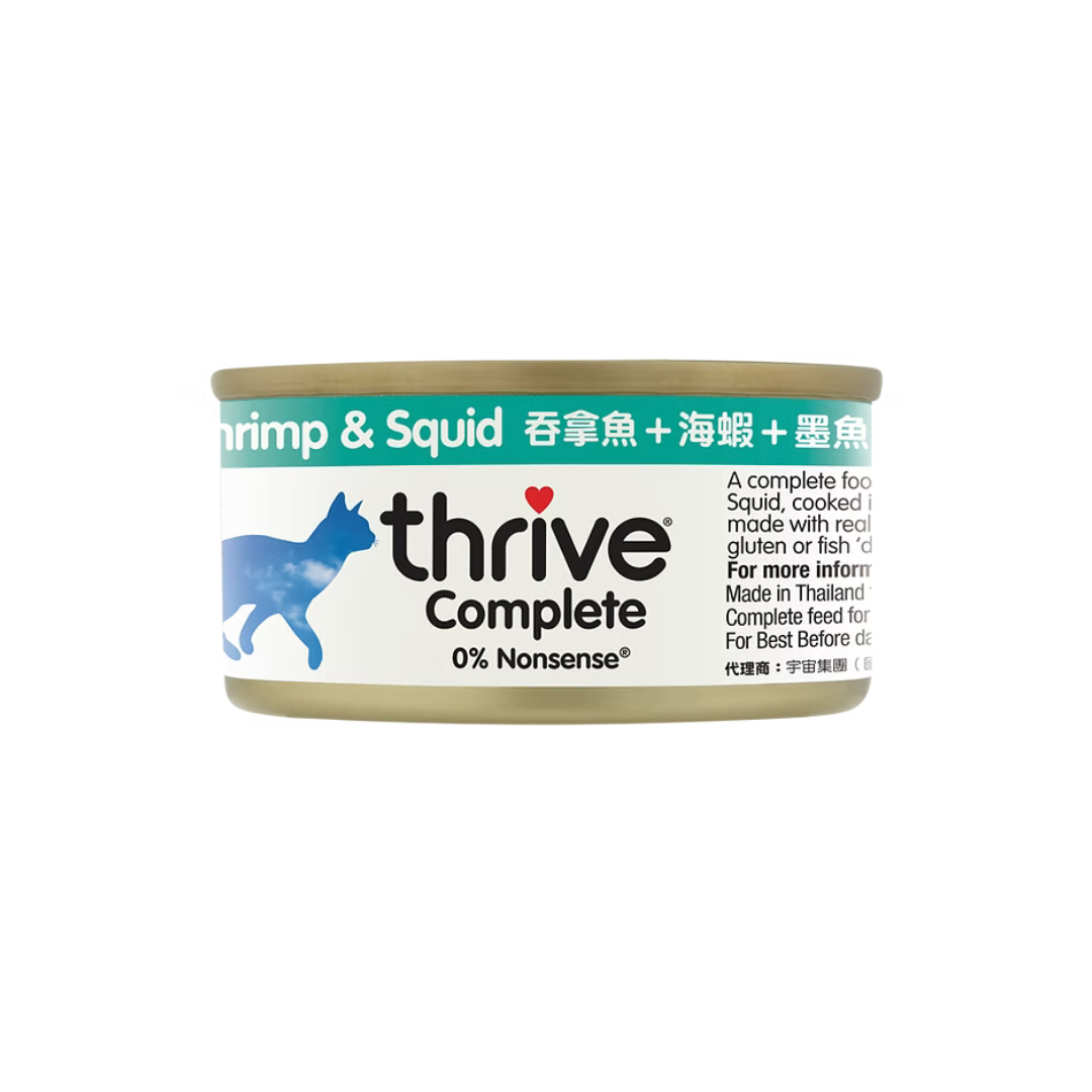 Thrive 脆樂芙貓主食罐頭 | 吞拿魚+蝦+墨魚 | 75g