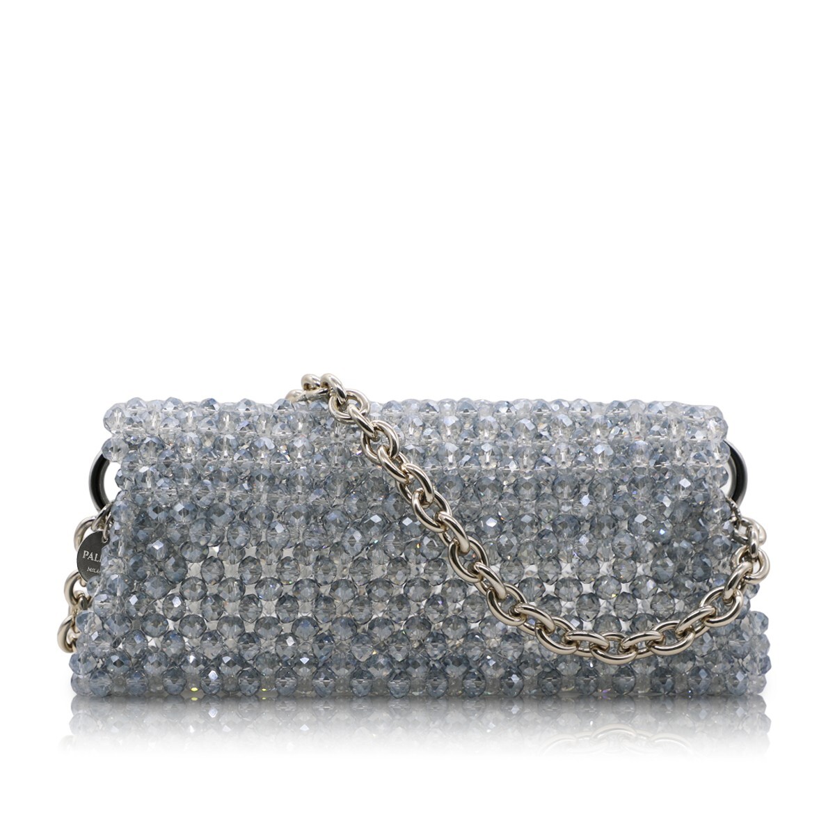 1PO0506-834 [PALERA MILANO] Jean's Selection - Santorini Silver Blue Gold Hardware 100cm #BGSASL-CB10X8 (EU)
