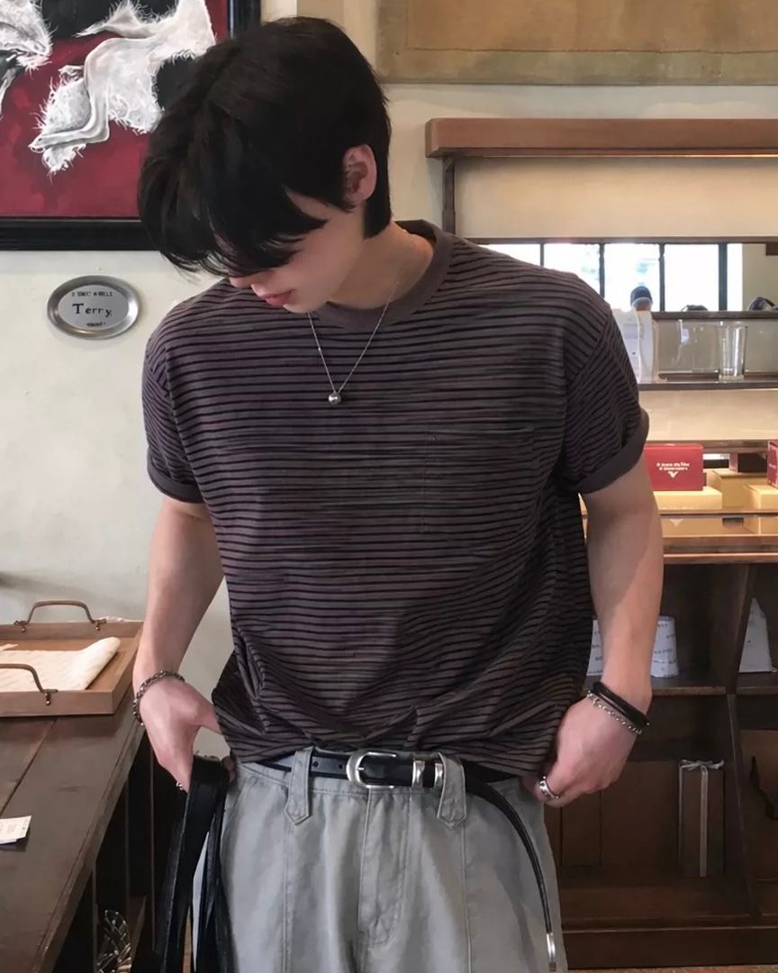 橫間Boxy短袖Tee Lowell-099T