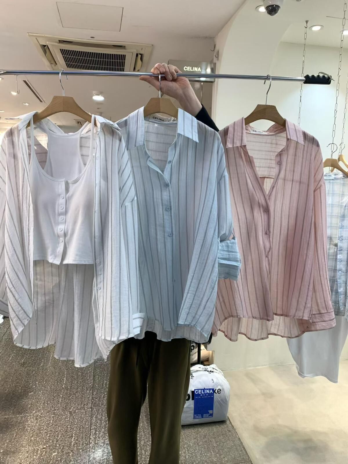 (4356)間條SHIRT