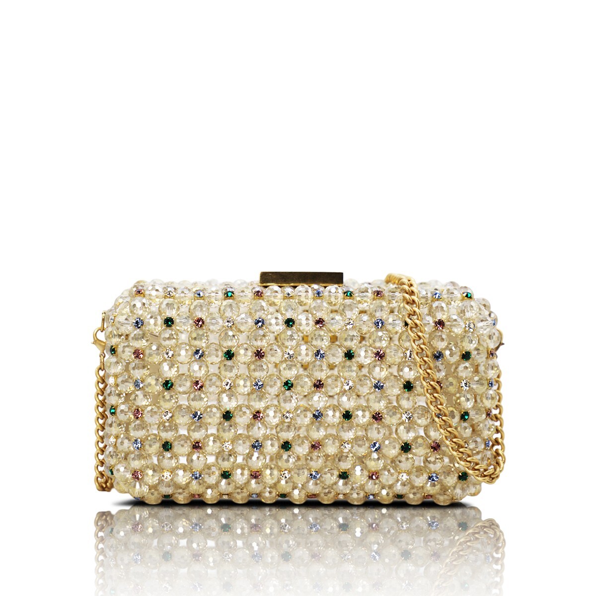 1PO0506-843 [PALERA MILANO] Jean's Selection - Clutch Edge Short Gamboge Gold Hardware 100cm #BGCEDS-C10DBW (EU)