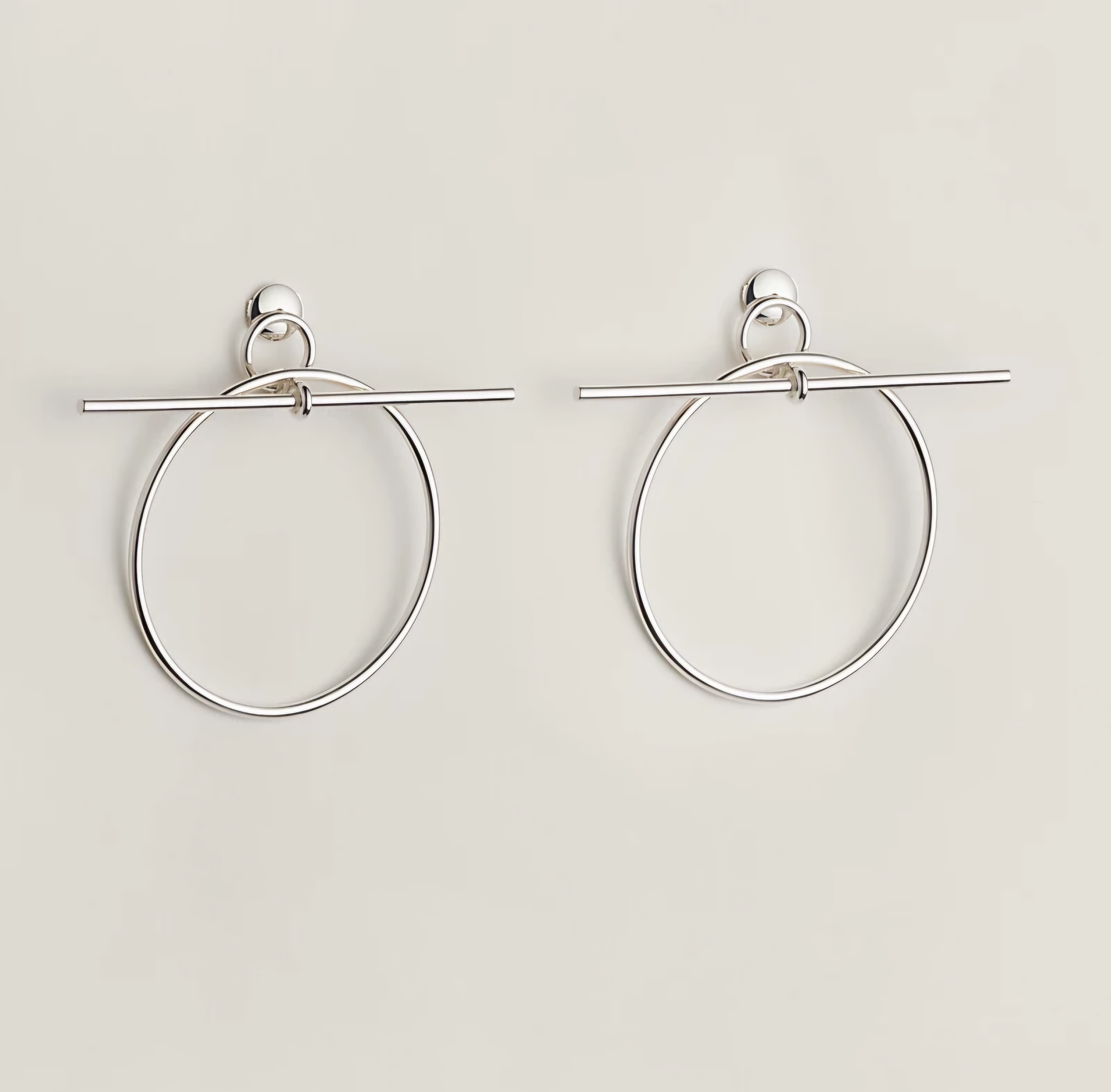 Hermes Loop Earrings, medium model