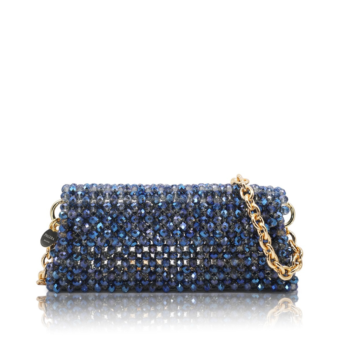 1PO0506-844 [PALERA MILANO] Jean's Selection - Santorini Sparkle Blue Gold Hardware #BGSASL-CB10X8 (EU)