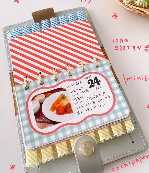 日本cochipaper．M6便簽活頁紙 網格曲框 共八款