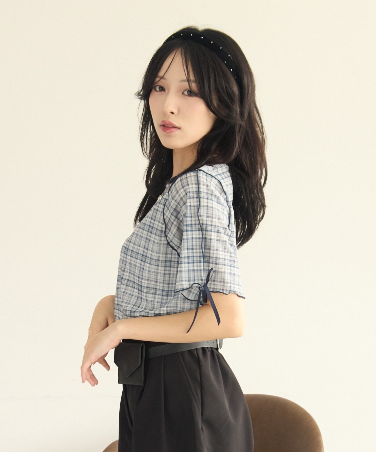 kutir / ribbon sheer mellow top