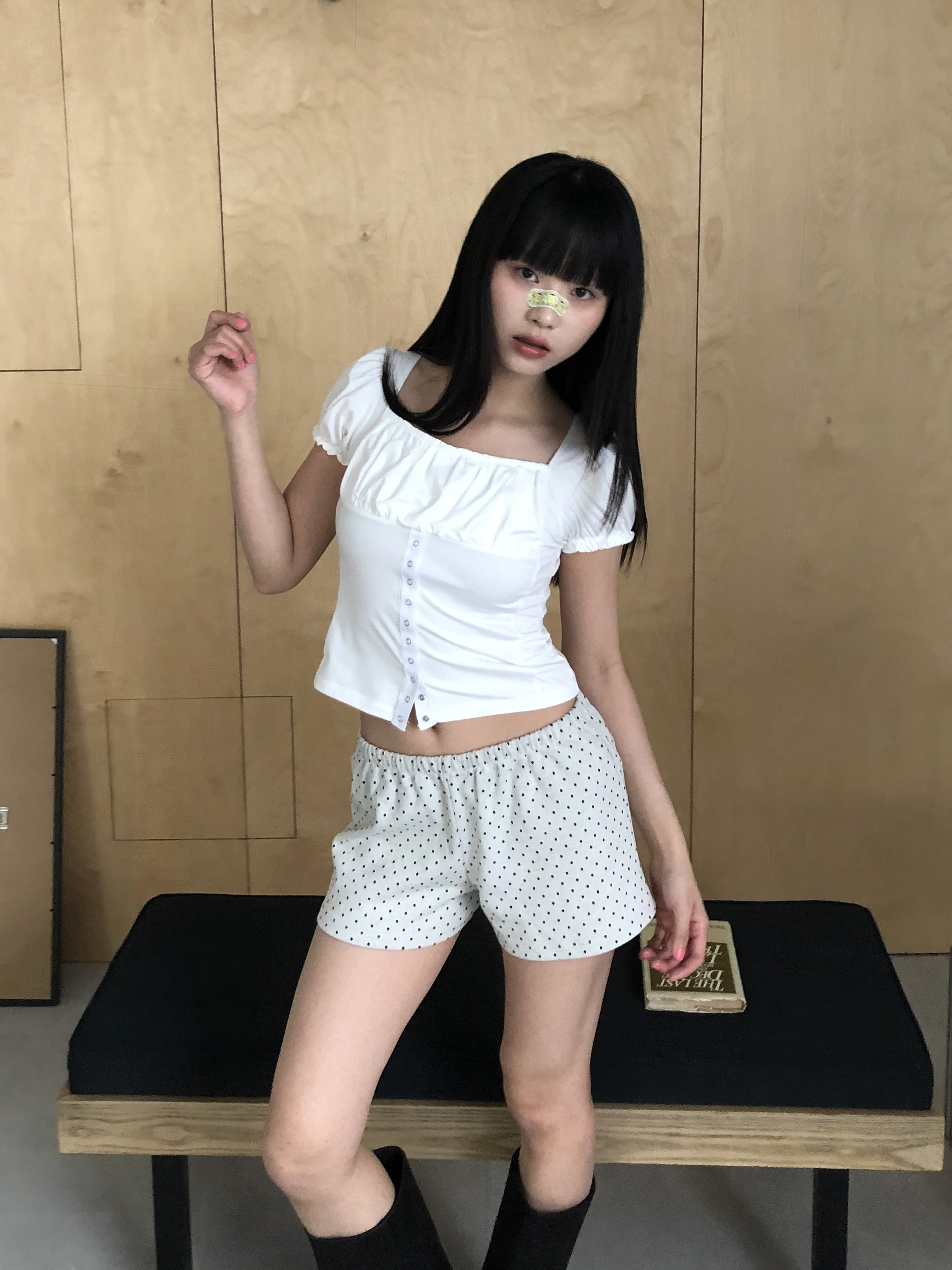 polka dot shorts #短褲