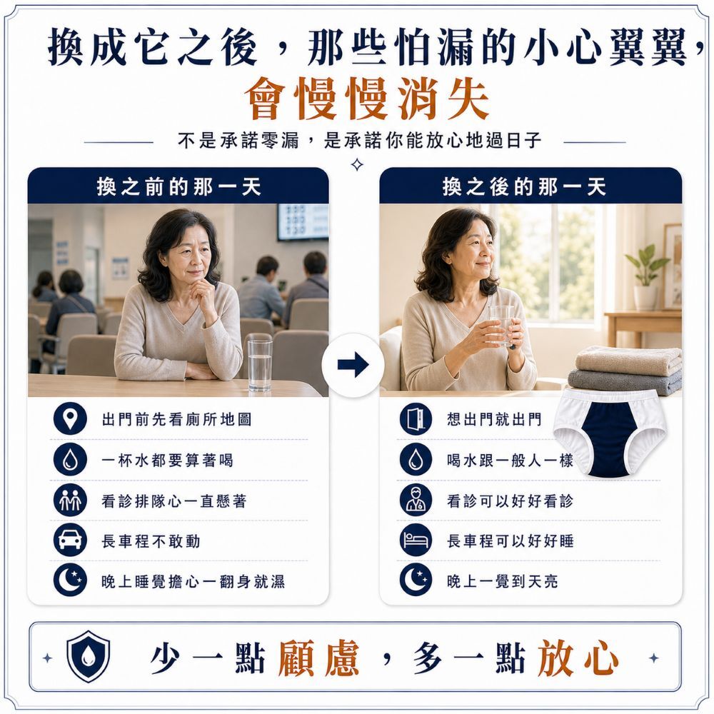 可拆分吸水層設計方便清洗與晾乾,Threaded Armor尿用內褲可機洗、快乾,降低照護清潔負擔