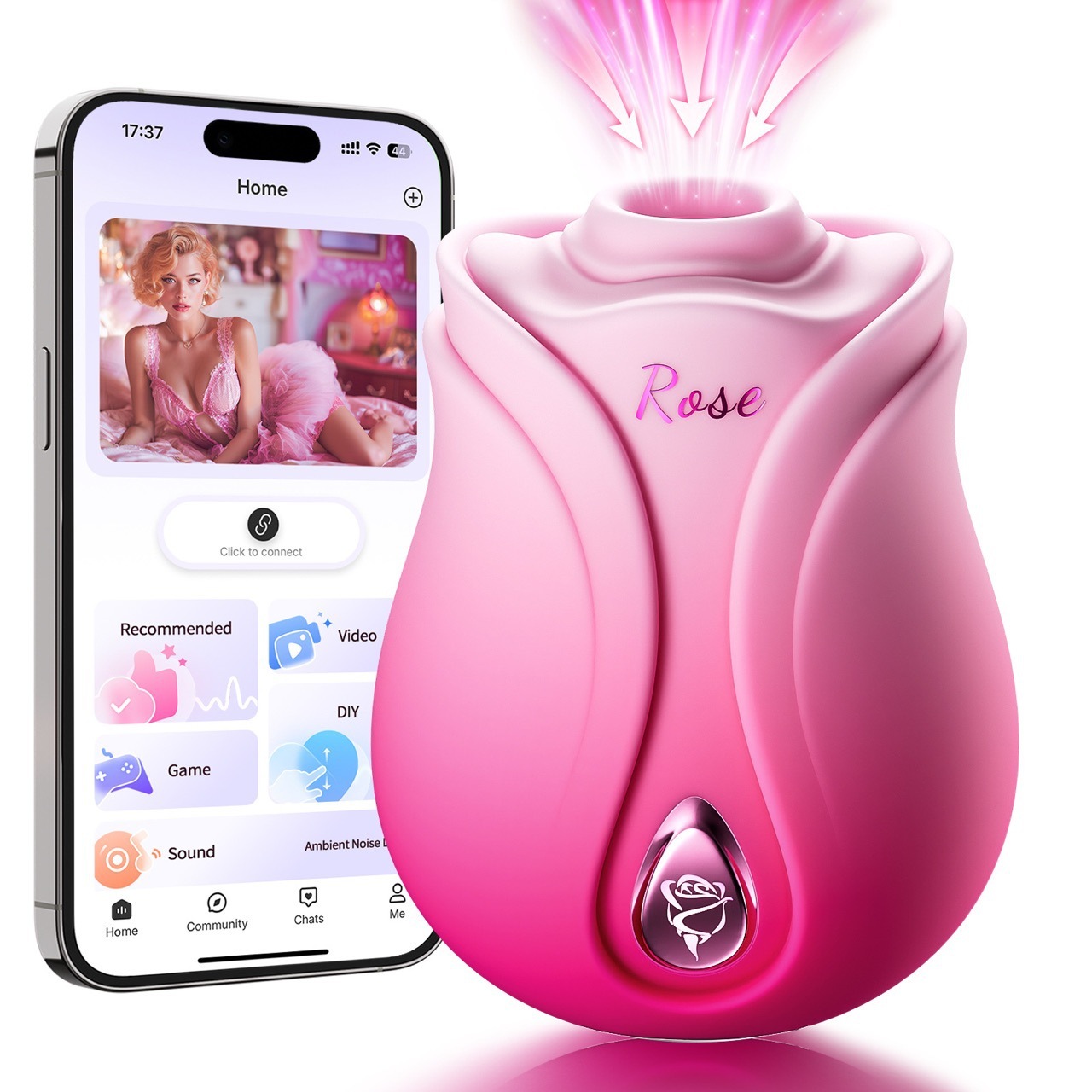 〔有樣有實力〕Rosemoon APP控牡丹花陰蒂吸震器