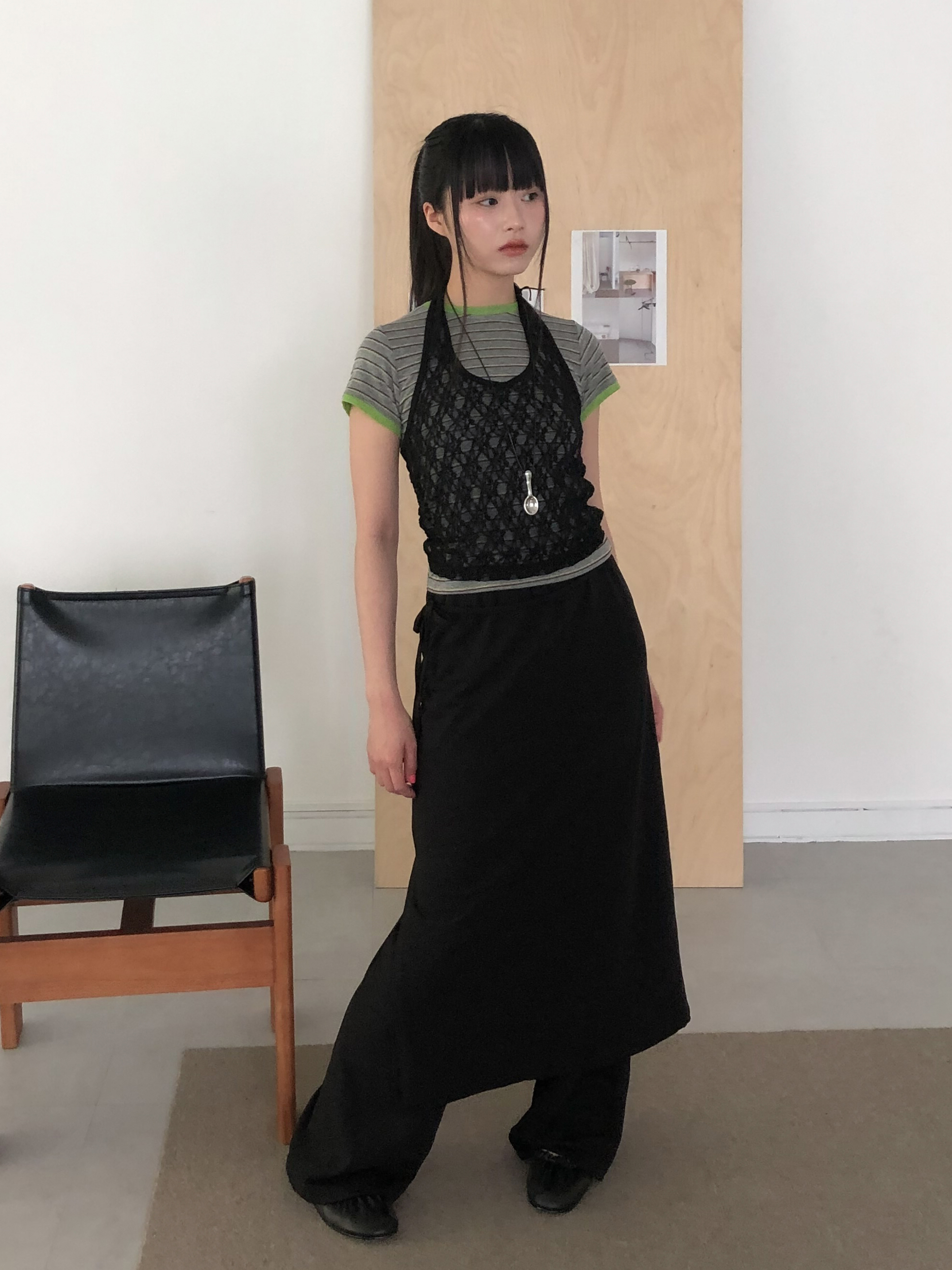 slit skirt pants #褲裙