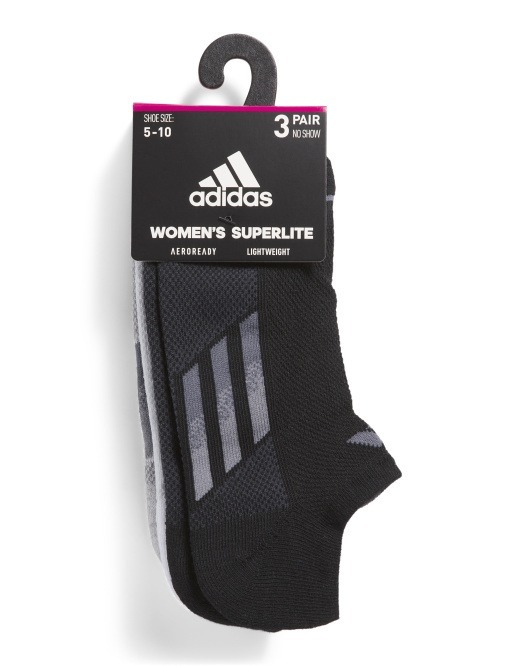 【預購】ADIDAS Superlite H050626 女裝條紋船襪 3對裝