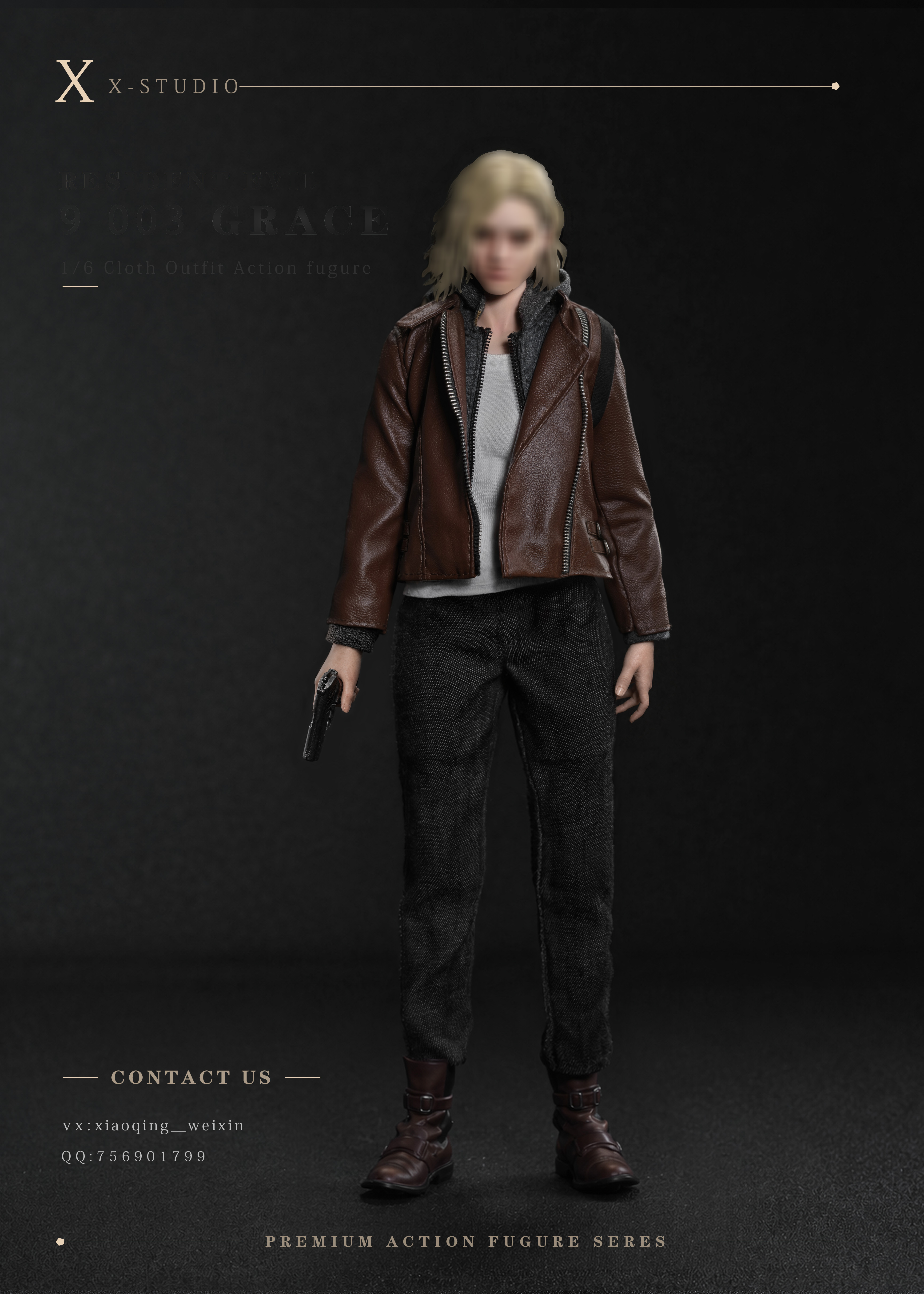 (Pre-Order) X-STUDIO- Bio 9-003 Female FBI 1/6 Scale Cloth Outfit Action Figure